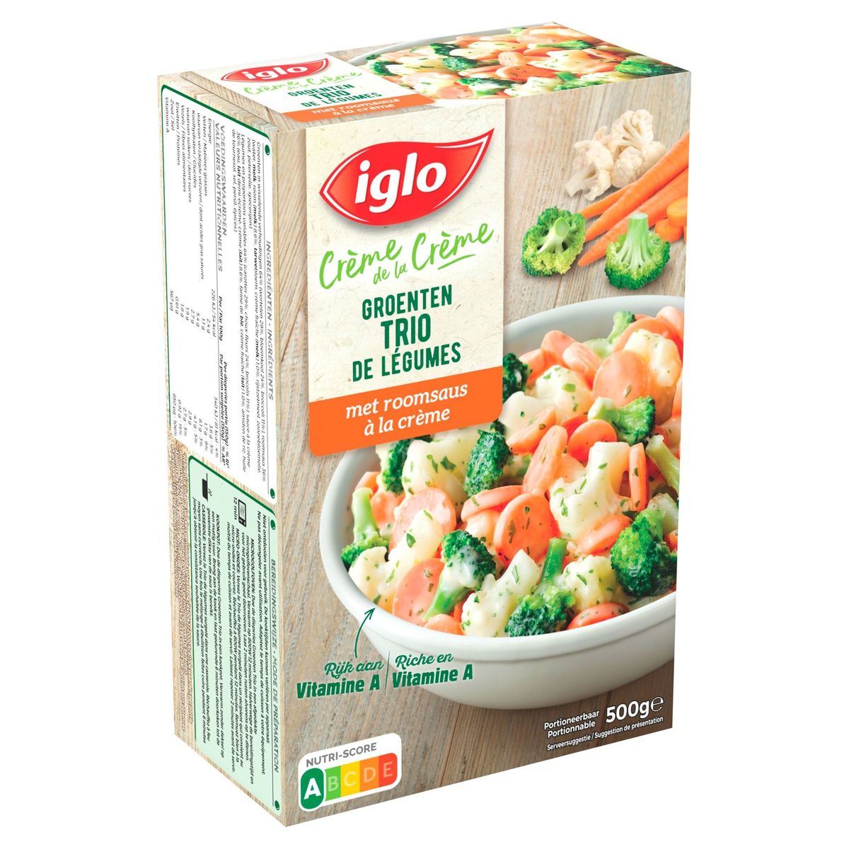 Iglo Trio de légumes à la crème 500 g