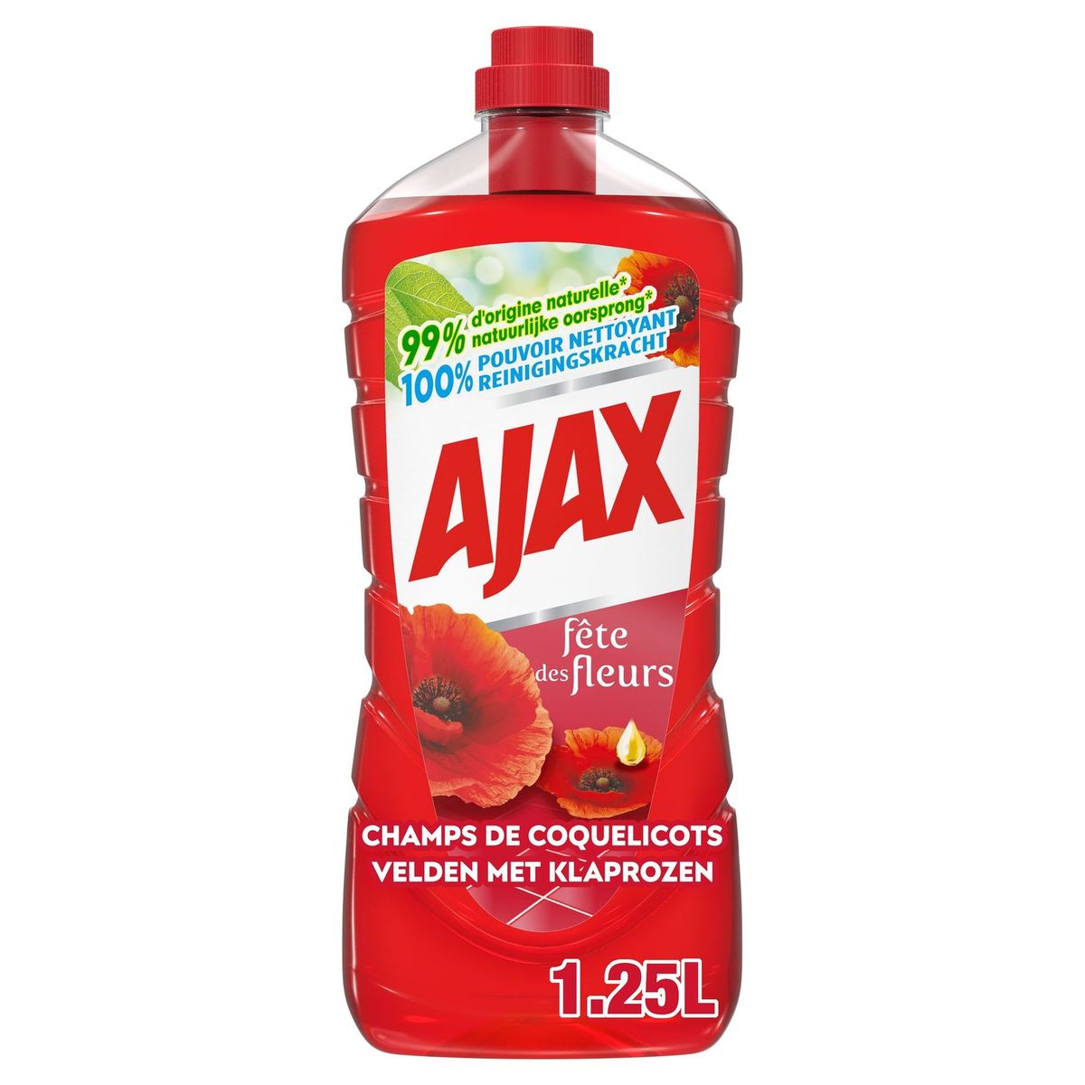 Ajax Fête des Fleurs Rode Bloemen allesreiniger - 1.25L