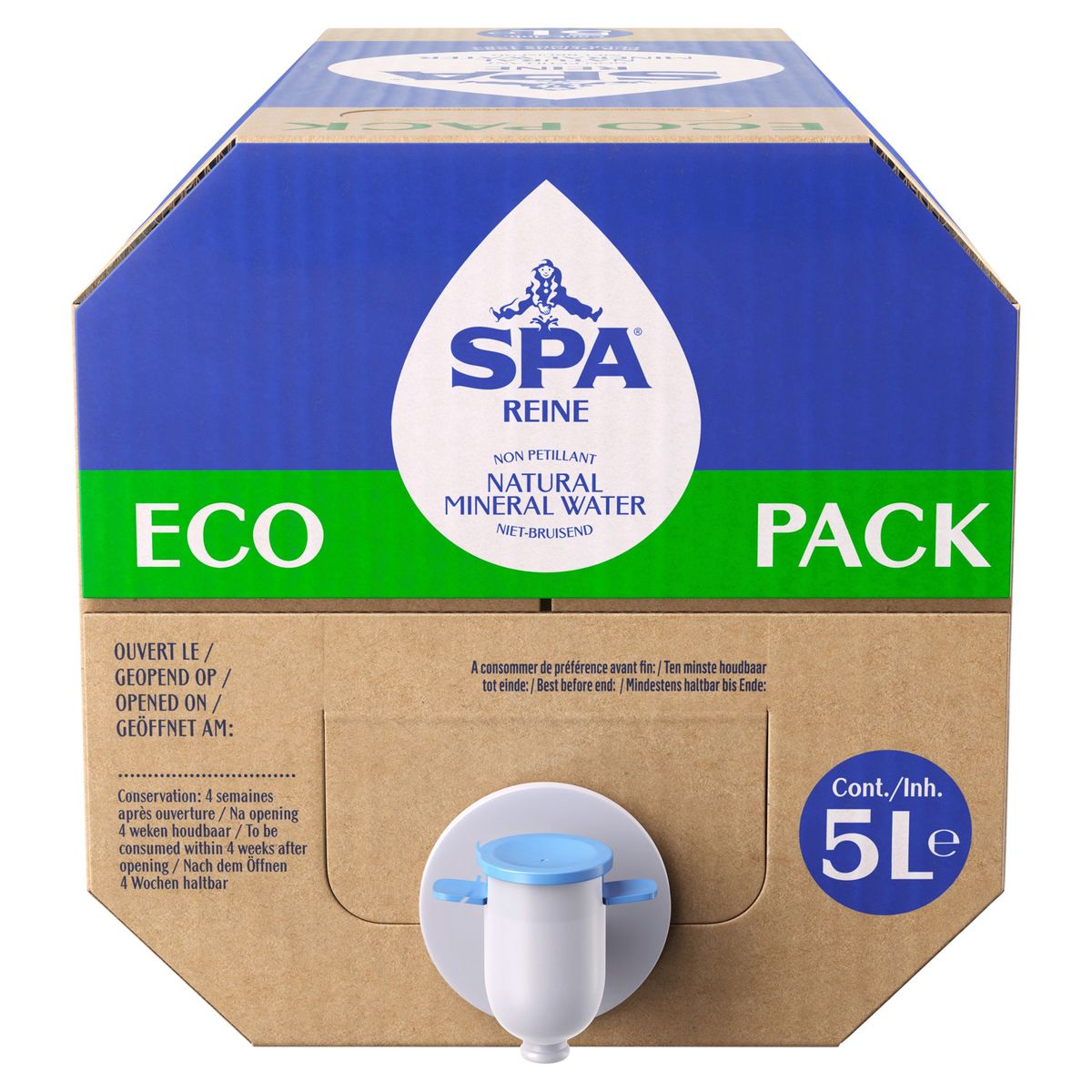 SPA REINE Eau Minérale Naturelle Eco Pack 5L