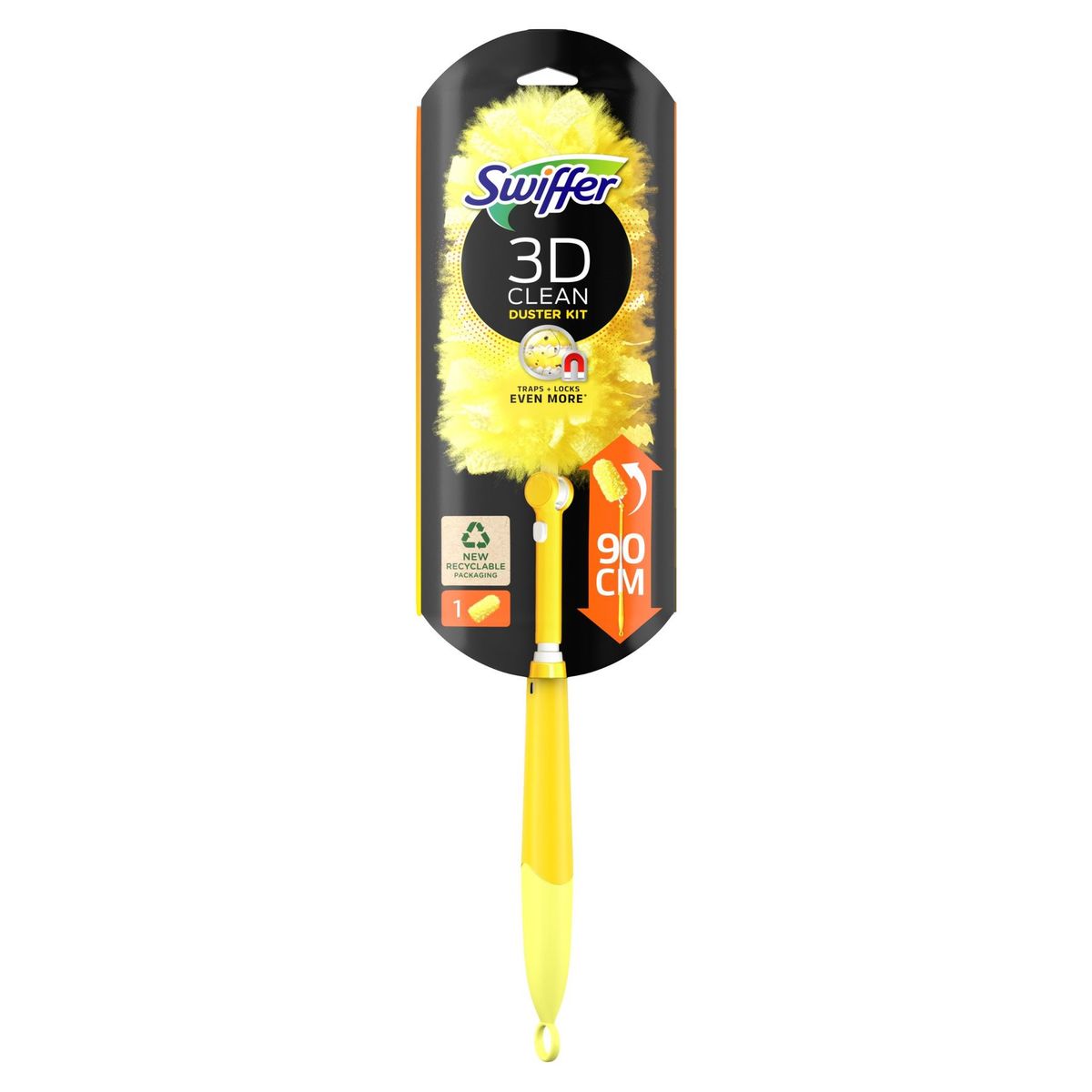 Plumeau Swiffer Duster XXL, Kit, 1 Manche + 1 Recharges