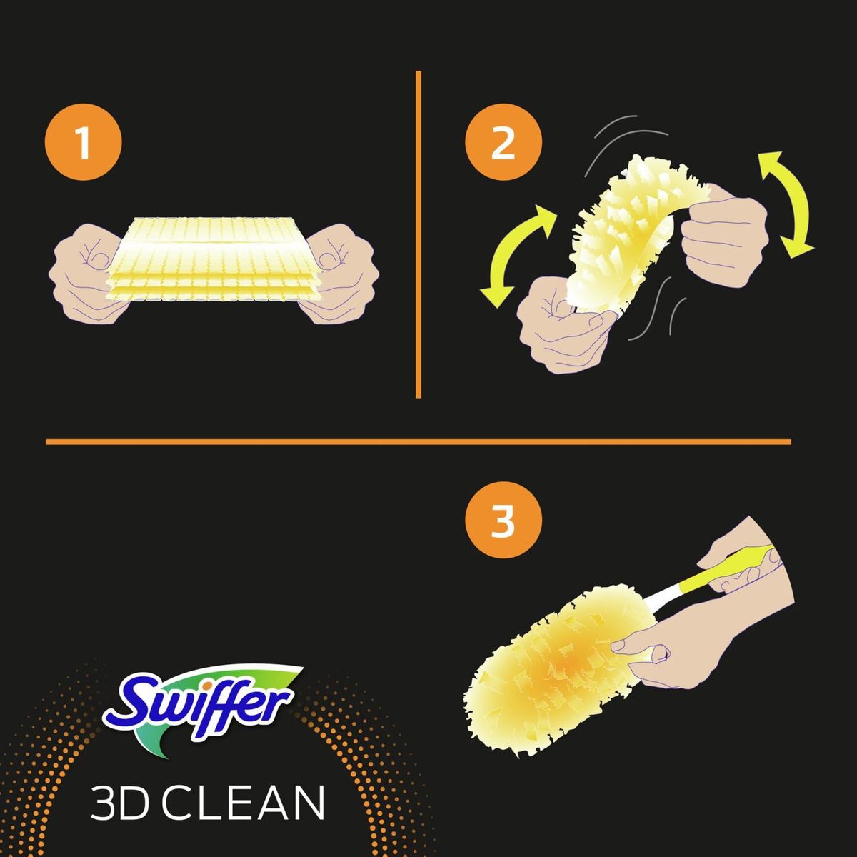 Plumeau Swiffer Duster XXL, Kit, 1 Manche + 1 Recharges