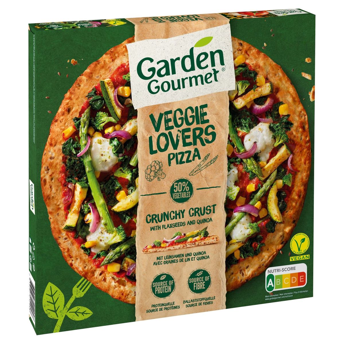 Garden Gourmet Veggie Lovers Pizza Légumes Végane 430 g