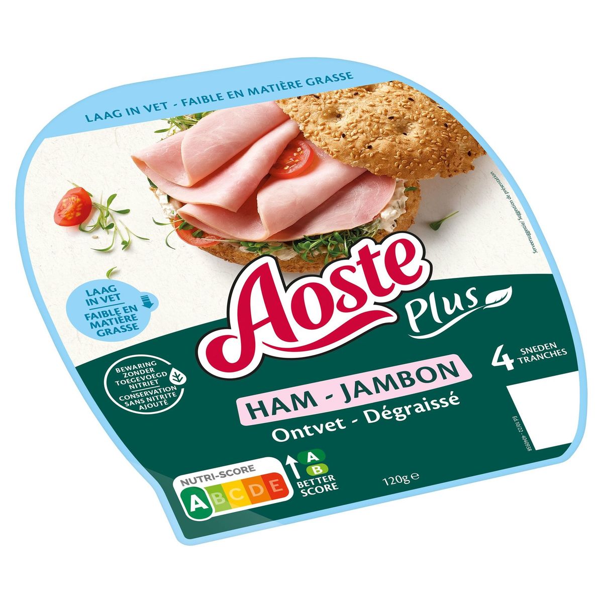 Aoste Plus Jambon Degraissé 120 g