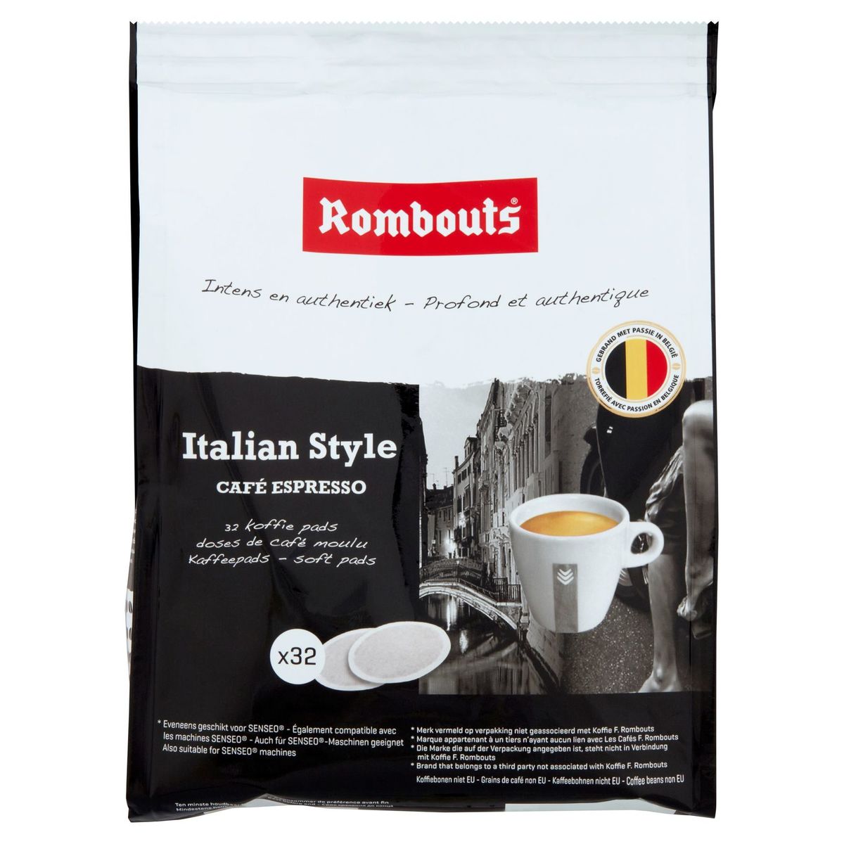 Rombouts Italian Style Café Espresso 32 Doses de Café Moulu 224 g