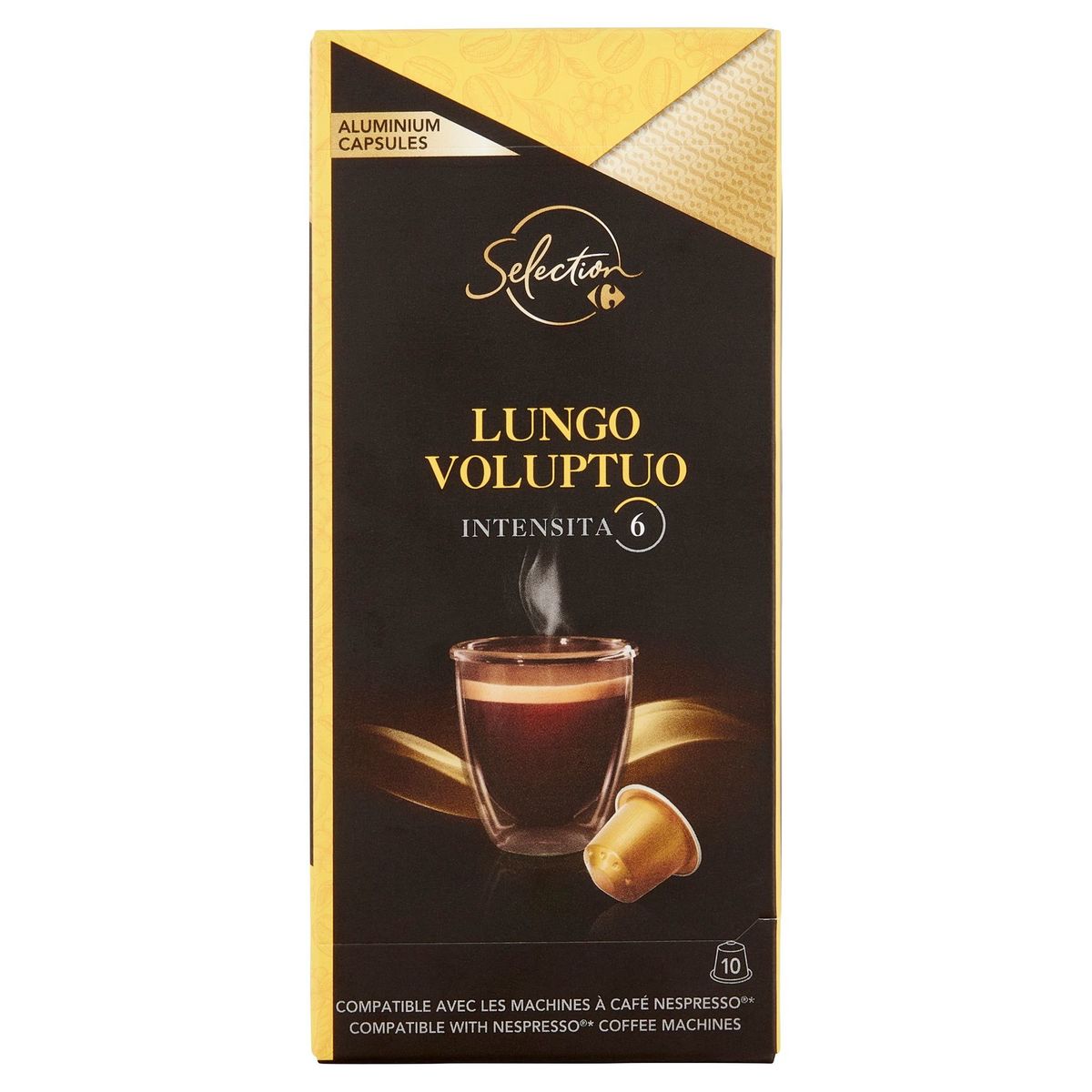 Carrefour Selection Lungo Voluptuo 10 Pièces 52 g