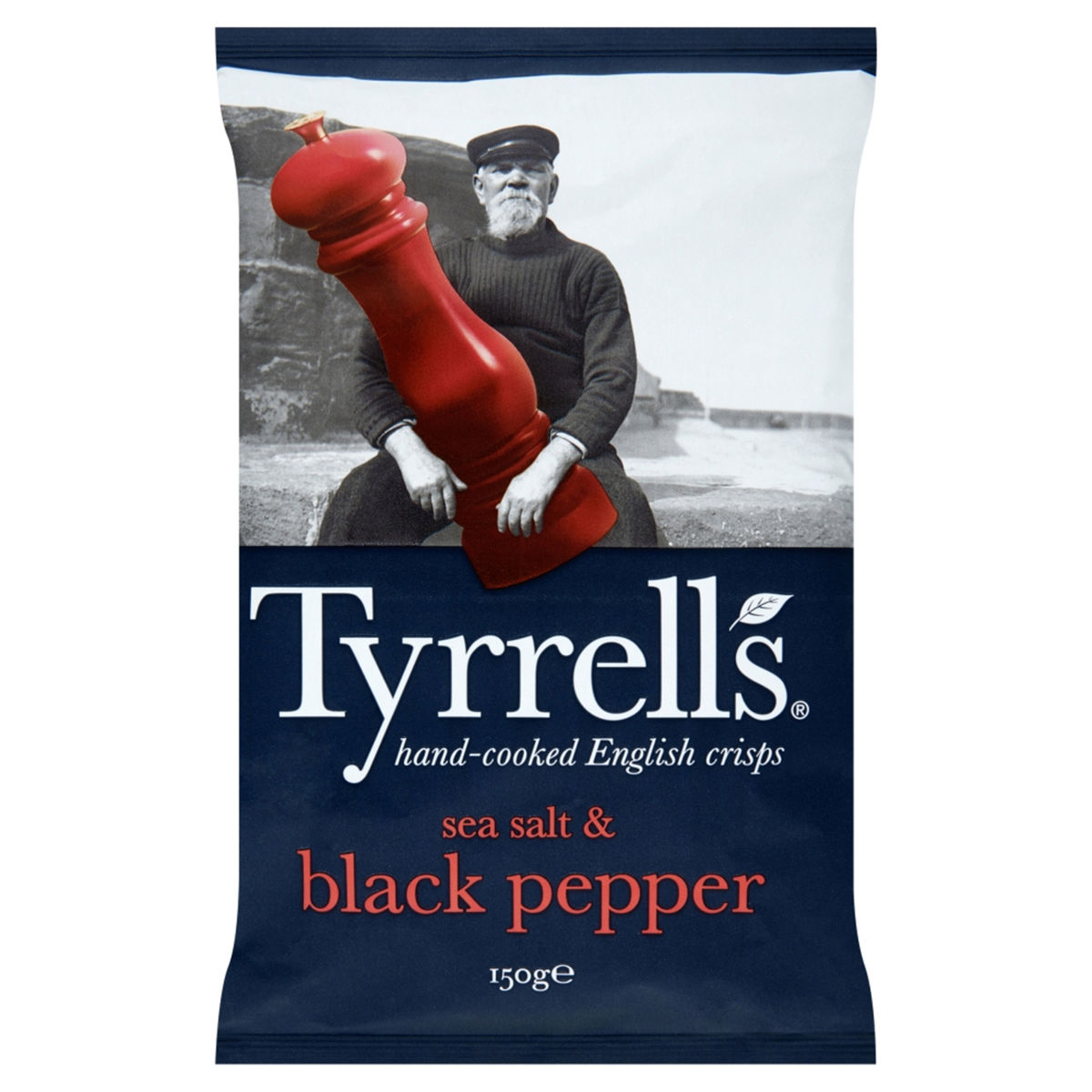 Tyrrells Sea Salt & Black Pepper 150 g