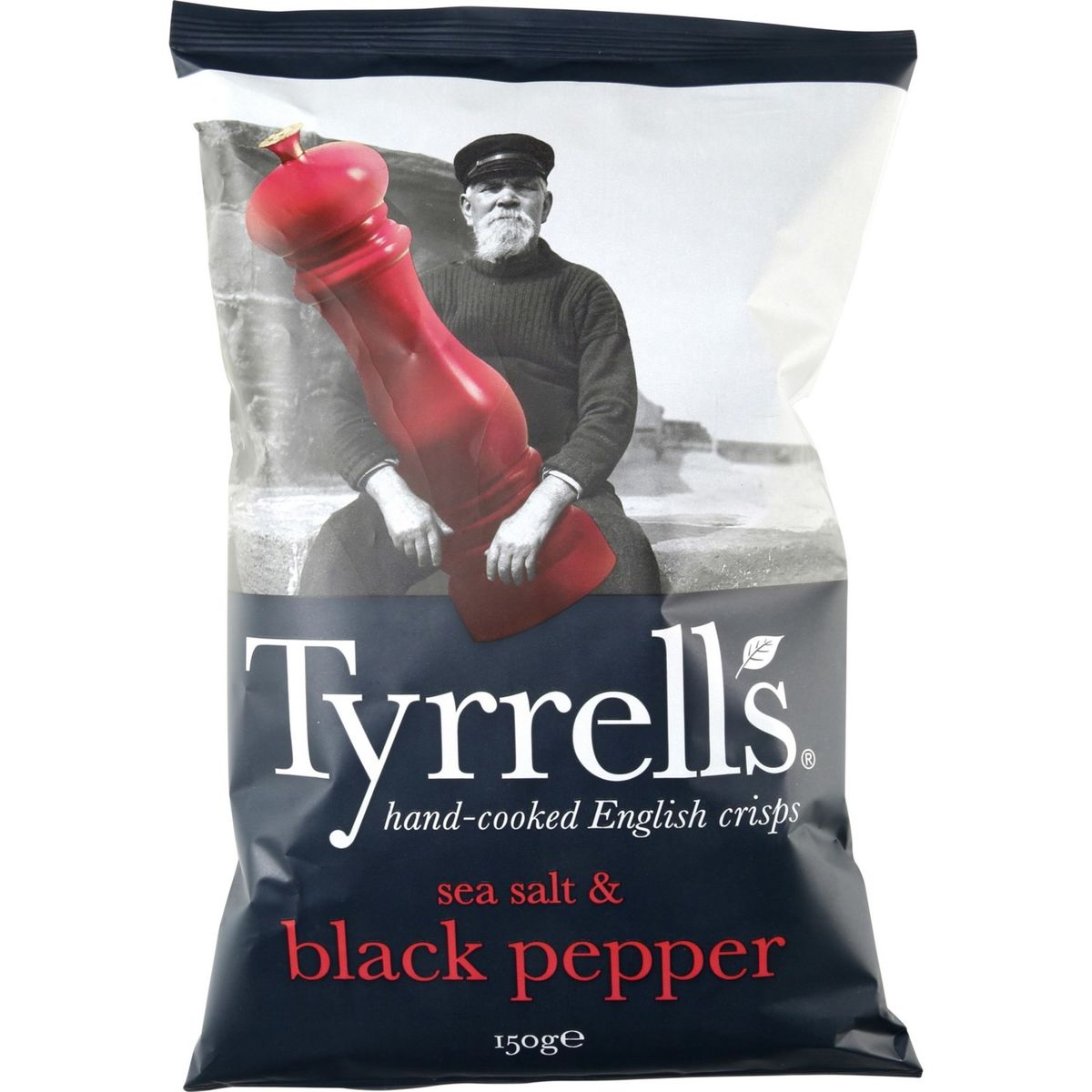 Tyrrells Sea Salt & Black Pepper 150 g
