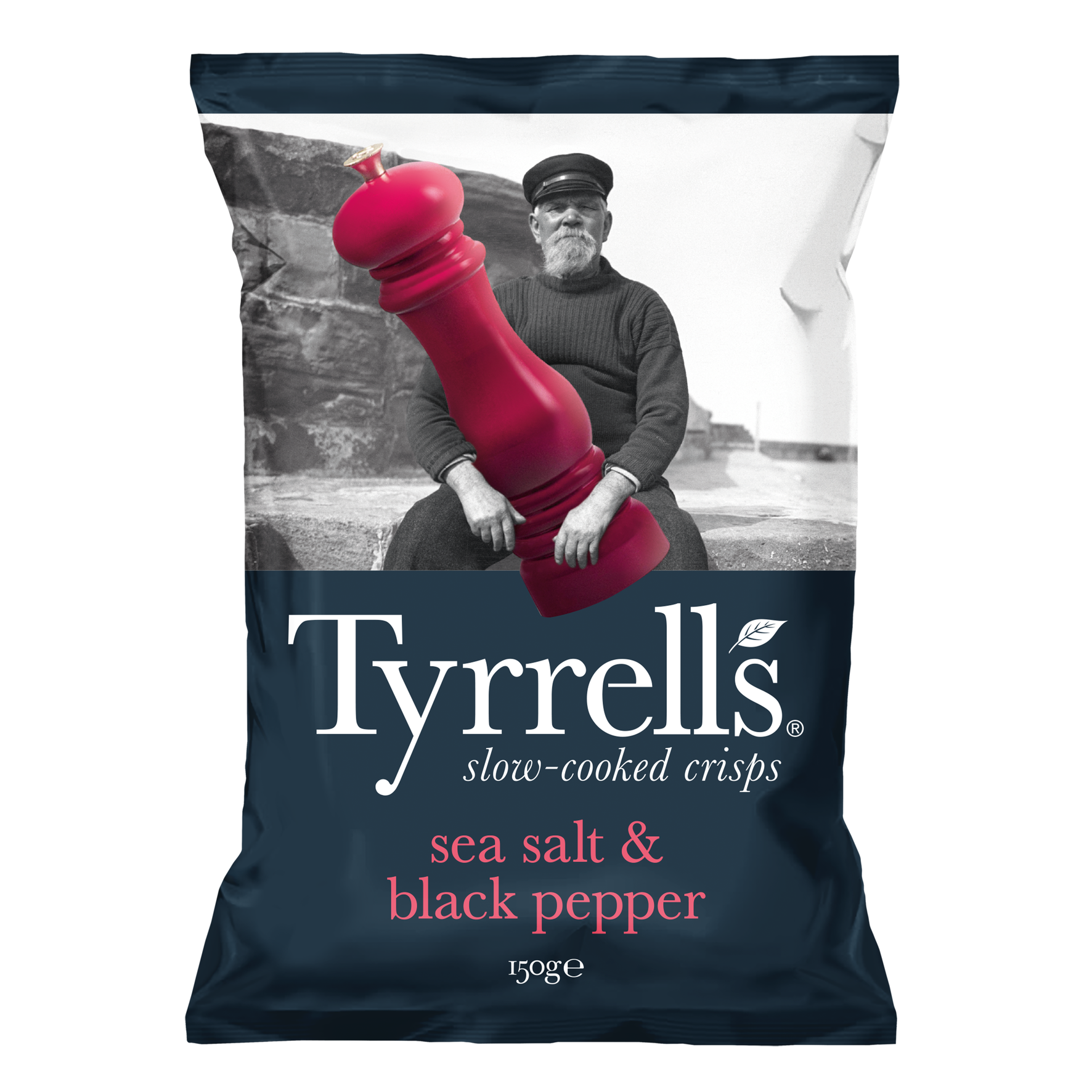 Tyrrells Sea Salt & Black Pepper 150 g