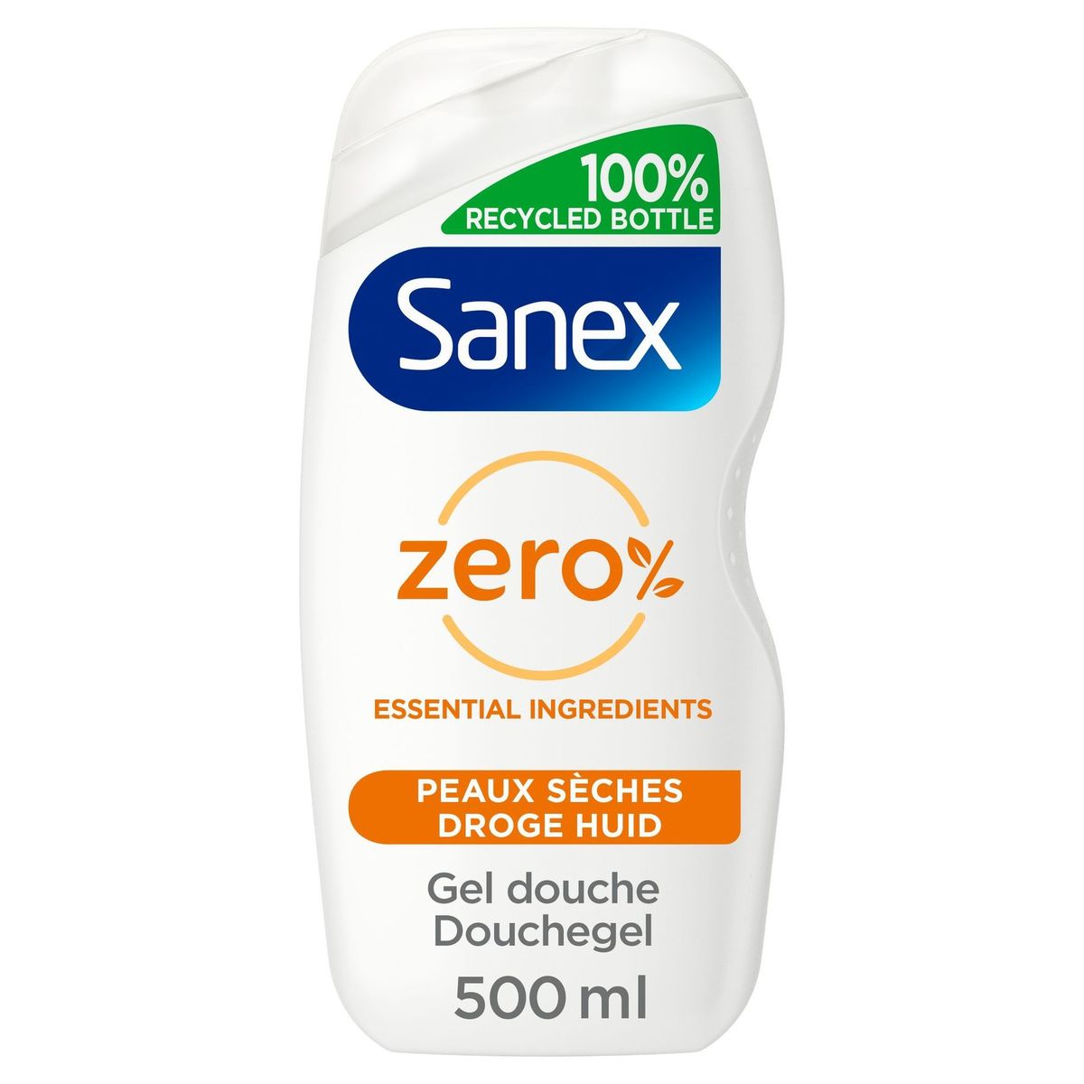 Gel Douche Sanex Zéro 0% Essential Peaux sèches- 500ml