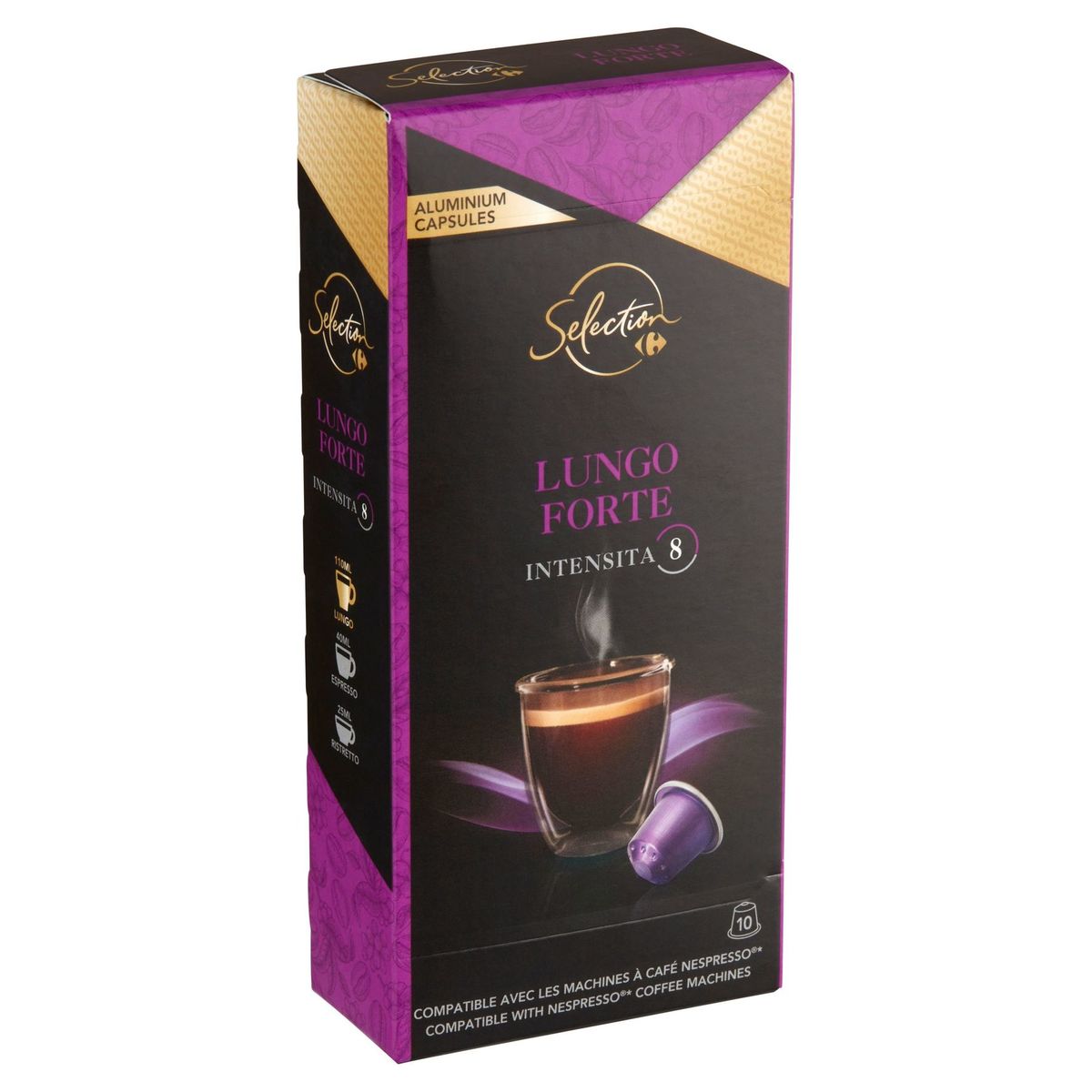 Carrefour Selection Lungo Forte 10 Capsules 52 g