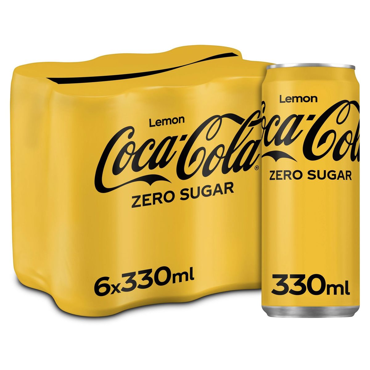 Coca-Cola Zero Lemon Coke Soft Drink  6 x 330 ml