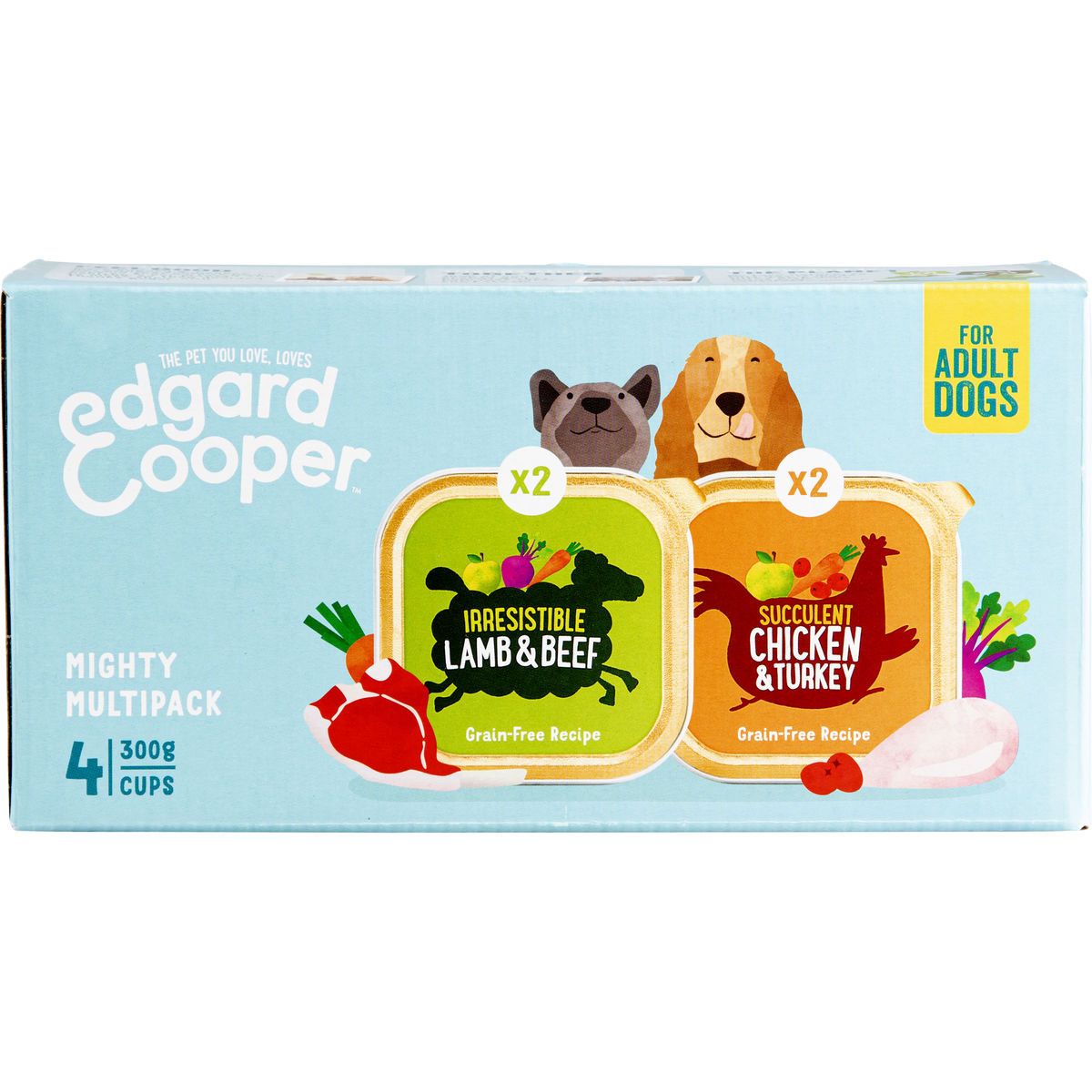 Edgar & Cooper Lamb & Beef Chicken & Turkey 4 x 300 g