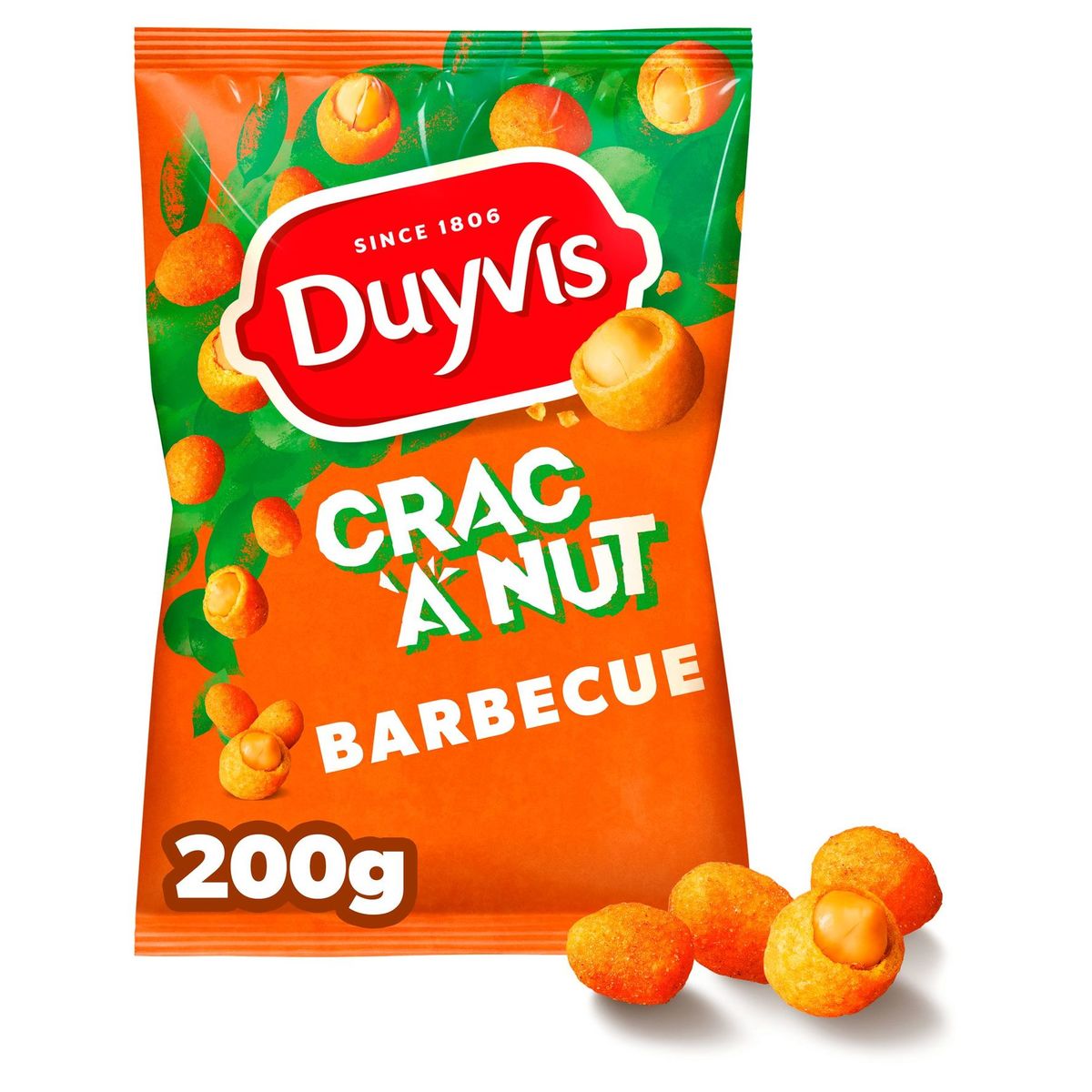 Duyvis Crac A Nut Pinda's Barbecue Flavour 200g