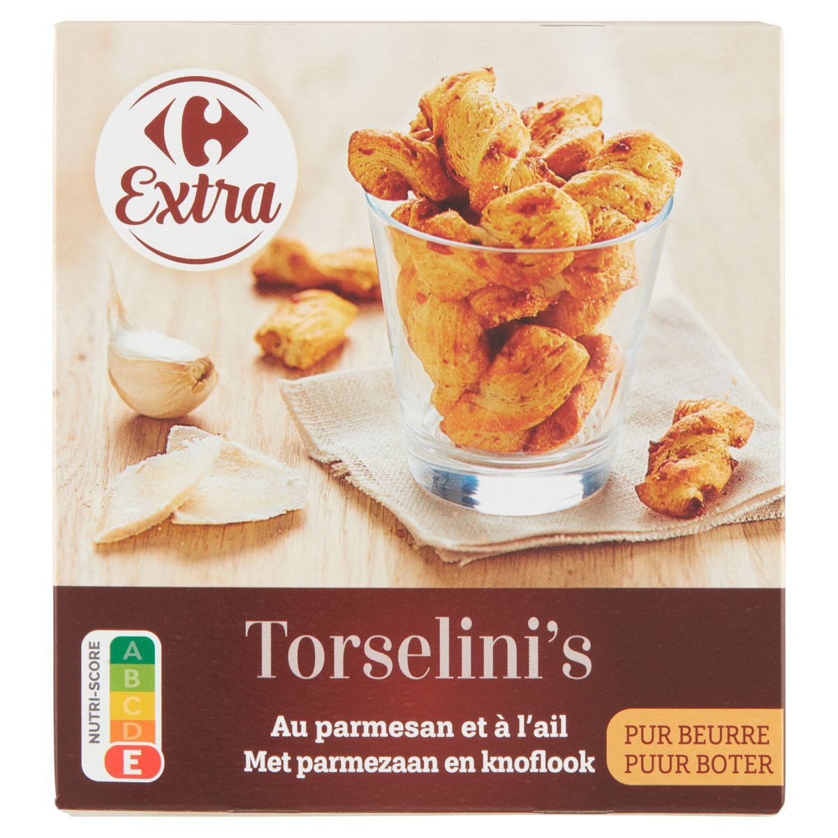 Carrefour Extra Torselini's met Parmezaan en Knoflook 75 g