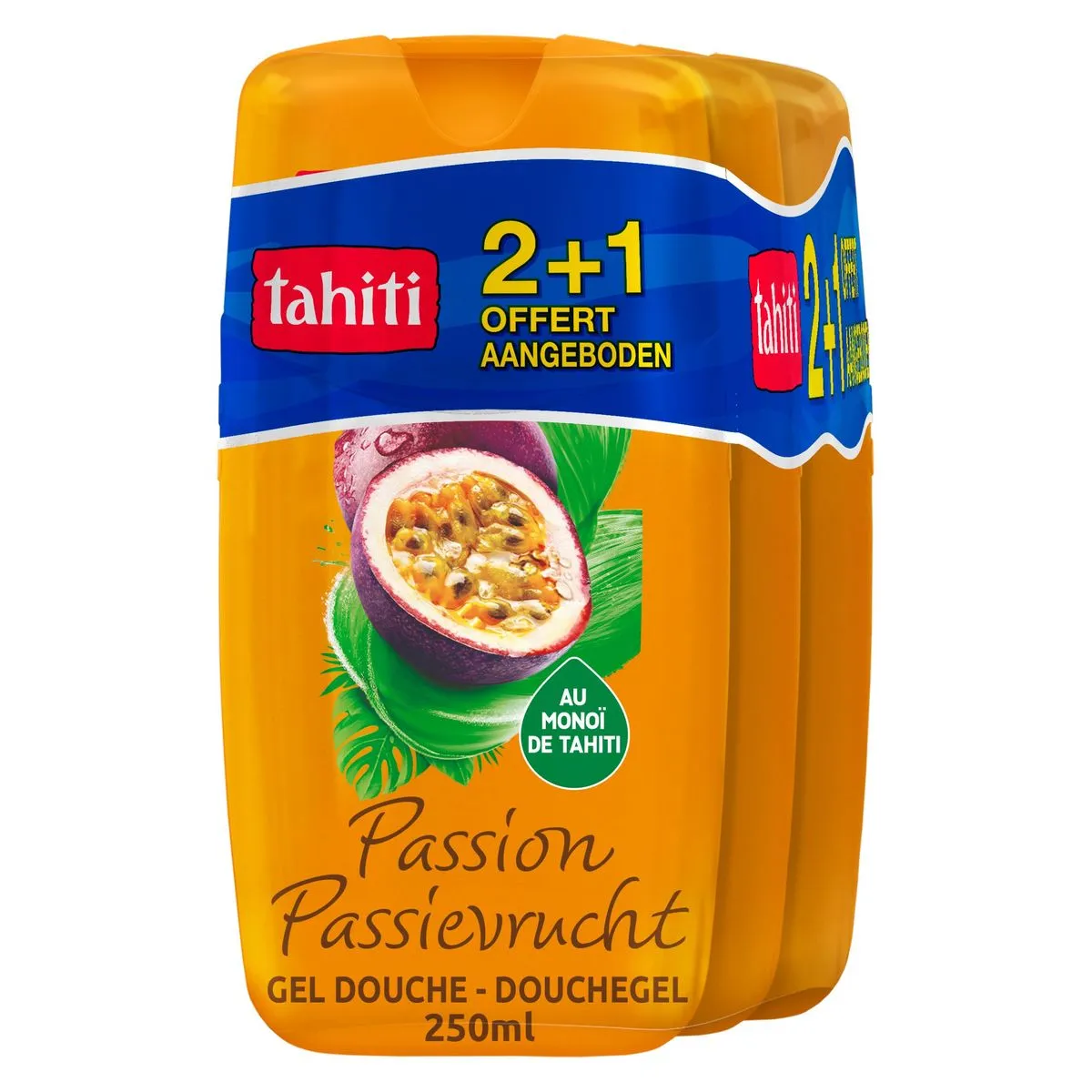 Douchegel met monoi 100% natuurlijk Passievrucht 3x250ml | Carrefour België