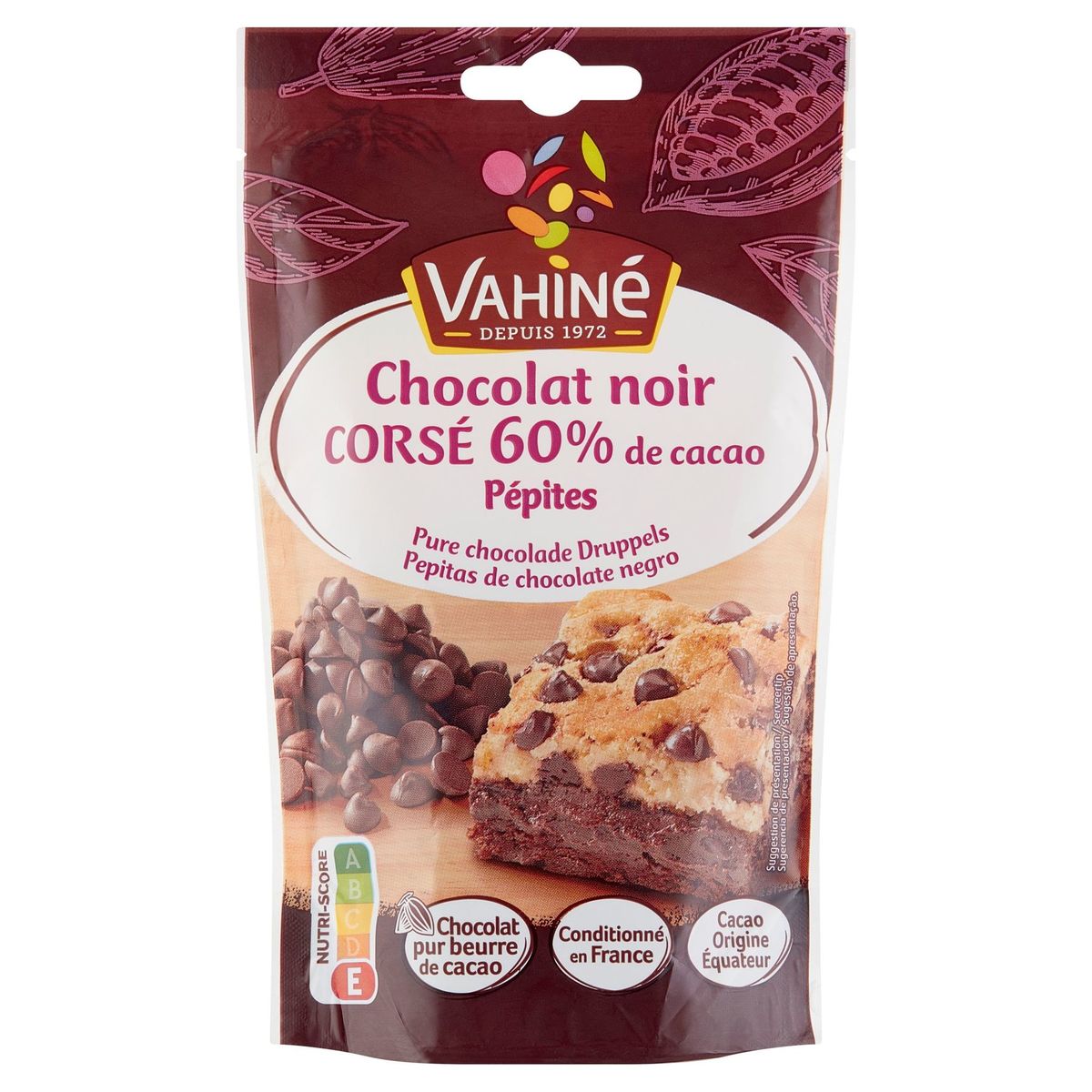 Vahiné Pure Chocolade Druppels 100 g