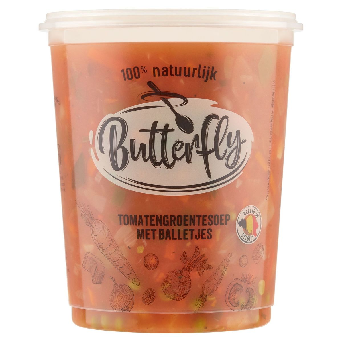 Butterfly Soupe de Tomates aux Légumes avec Boulettes 950 ml