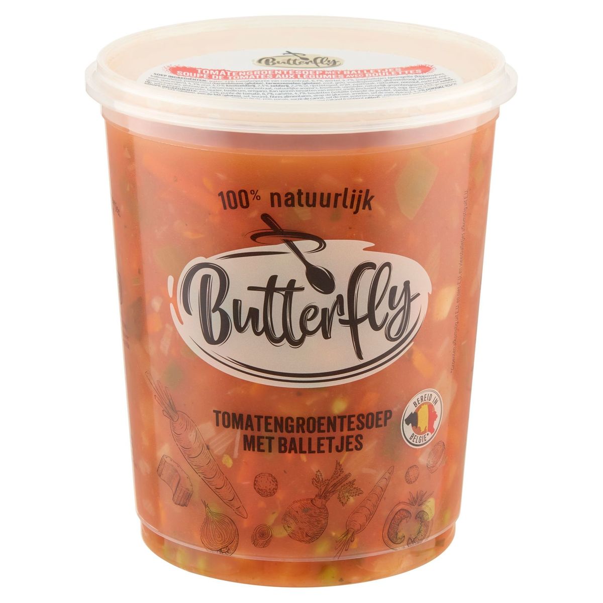 Butterfly Soupe de Tomates aux Légumes avec Boulettes 950 ml