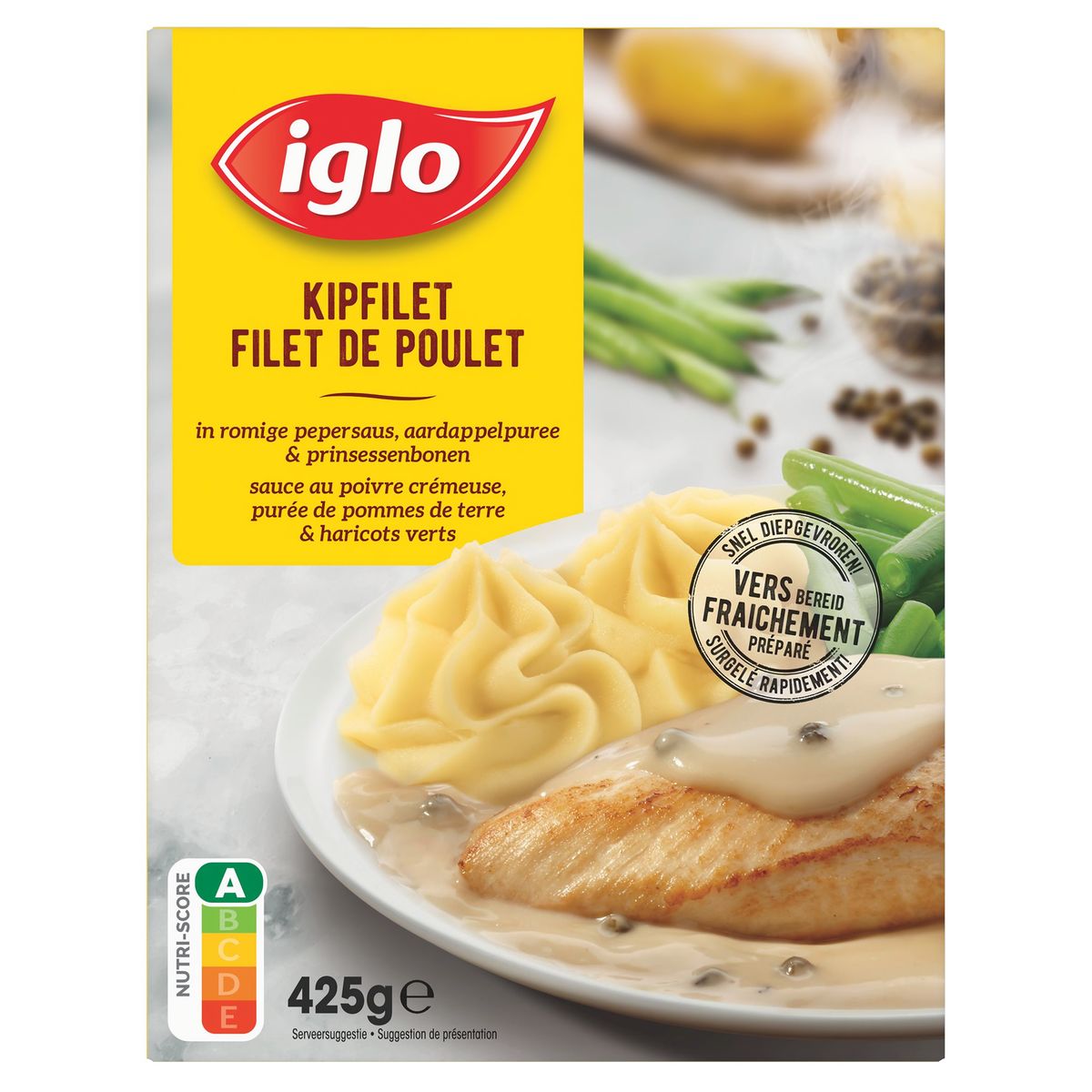Iglo Filet de poulet purée haricots 1 portion 425 g