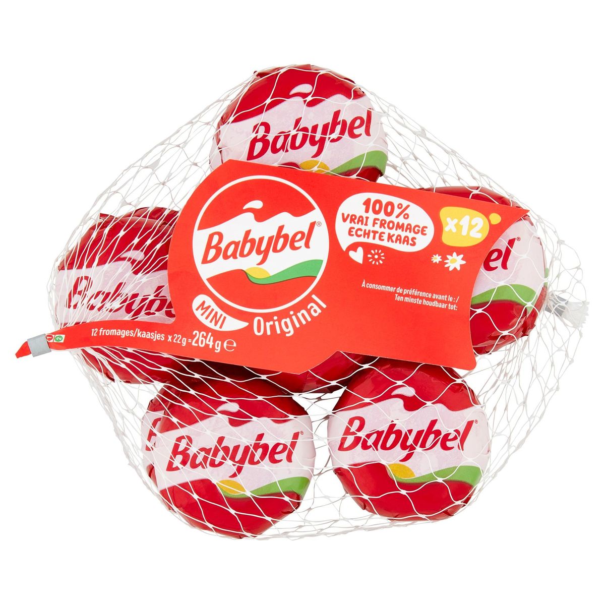 Mini Babybel Snacking Kaas Original 12 porties 240 g | Carrefour Site