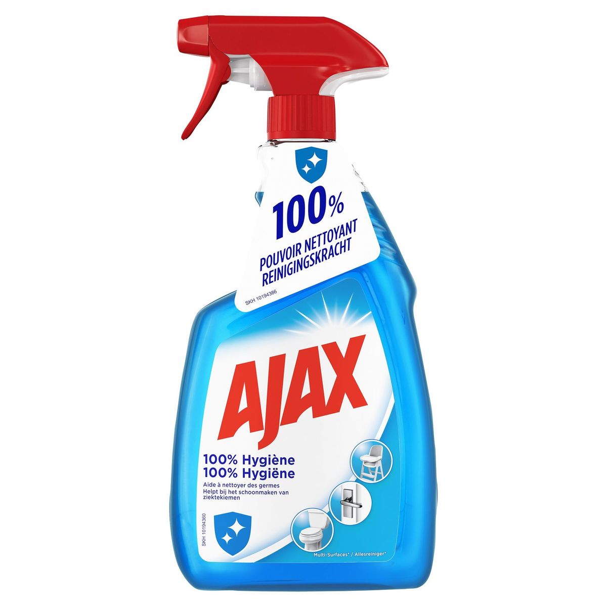 AJAX Spray 100% Hygiëne 750 mL