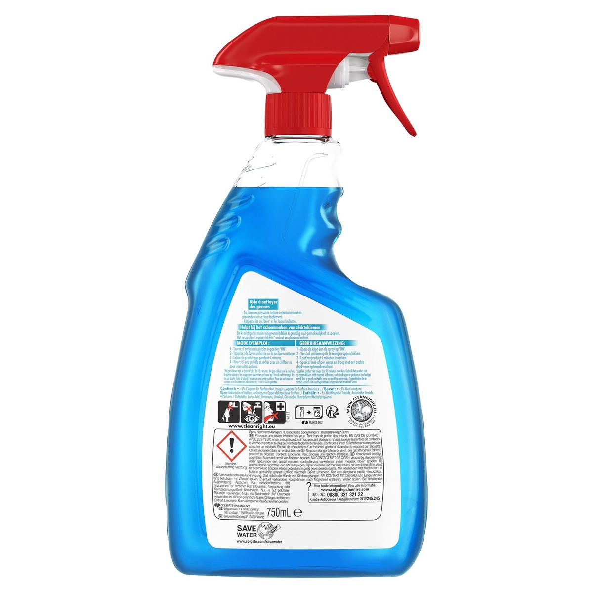 AJAX Spray 100% Hygiëne 750 mL