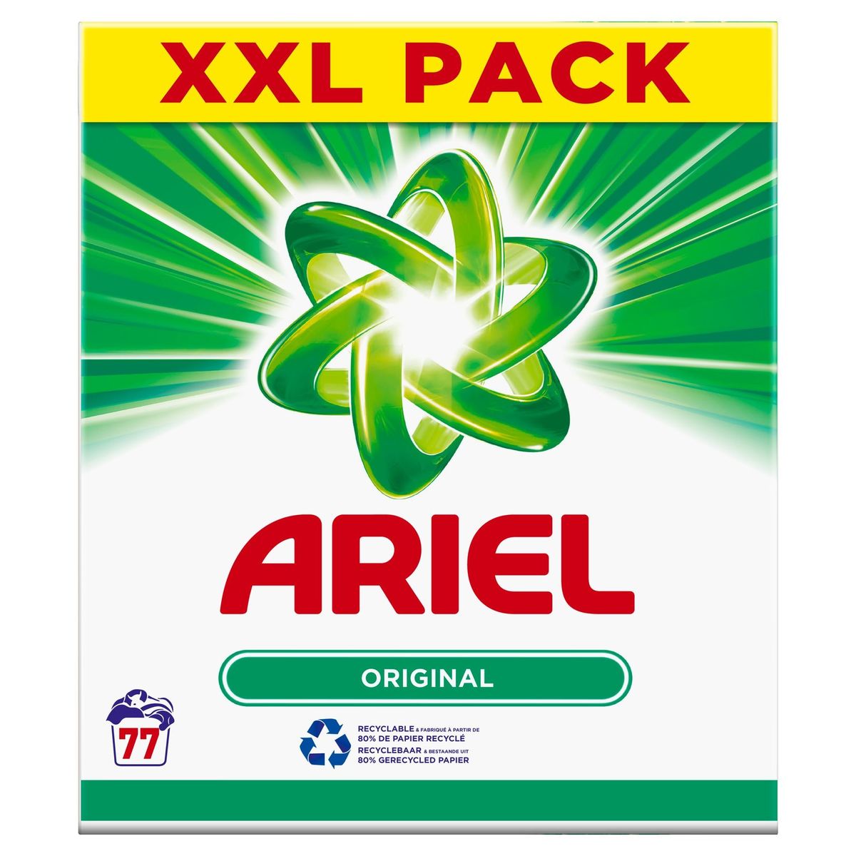 Ariel Lessive Poudre 5KG 77 Lavages