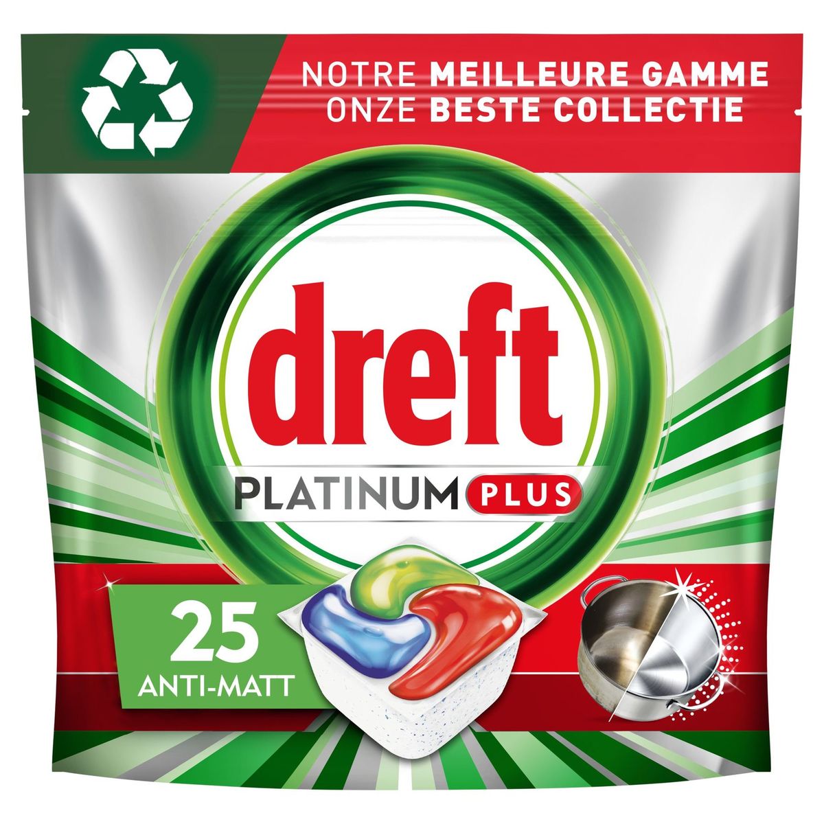 Dreft Platinum Plus All In One Vaatwastabletten Anti-dofheidstechnologie 25X