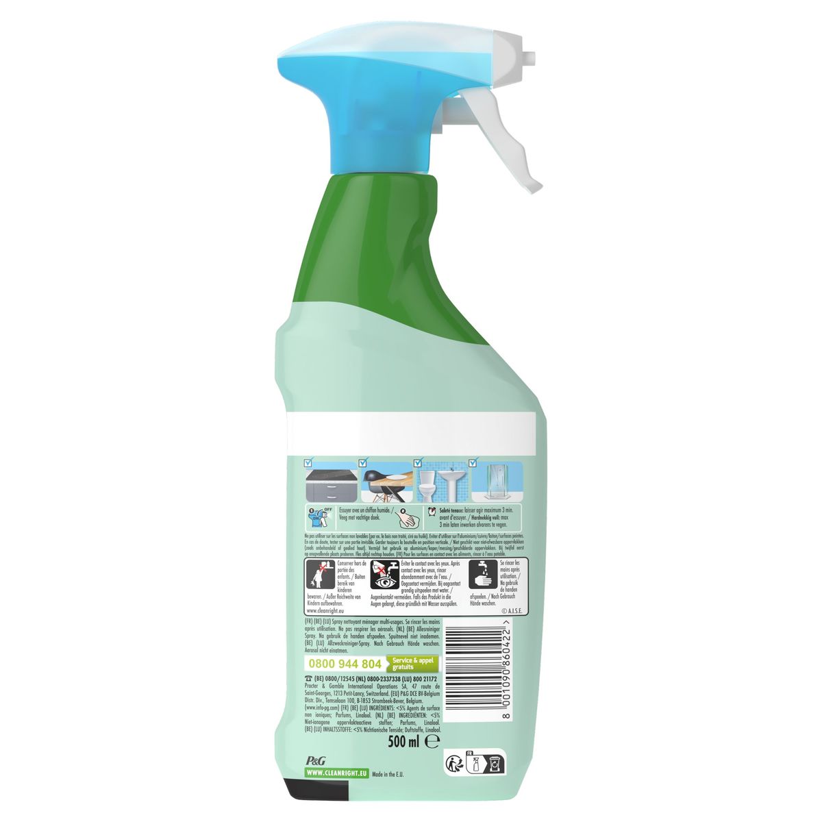 Mr. Propre Spray Nettoyant Multi-Usages Bicarbonate 500ML