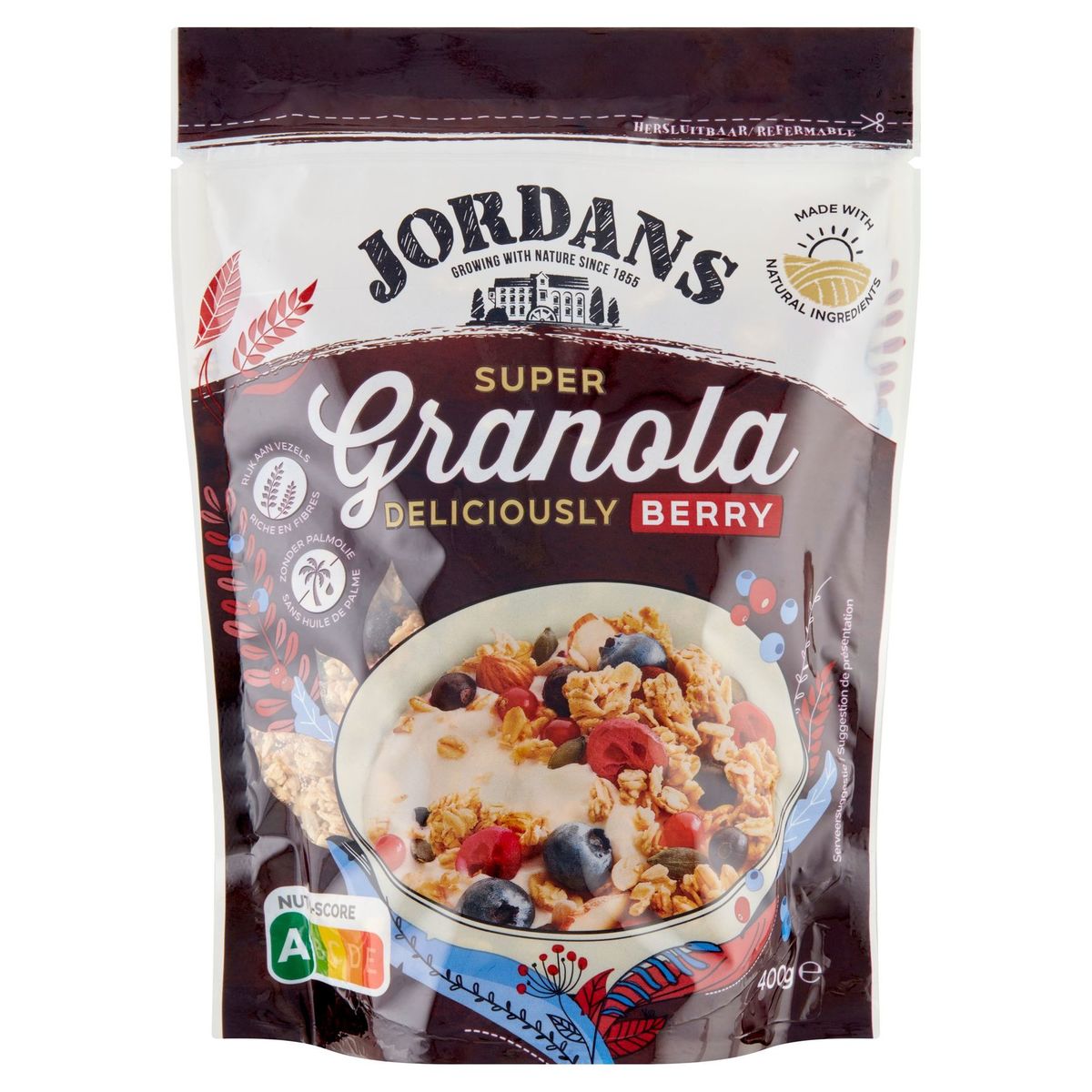 Jordans Super Granola Deliciously Berry 400 g Carrefour Site