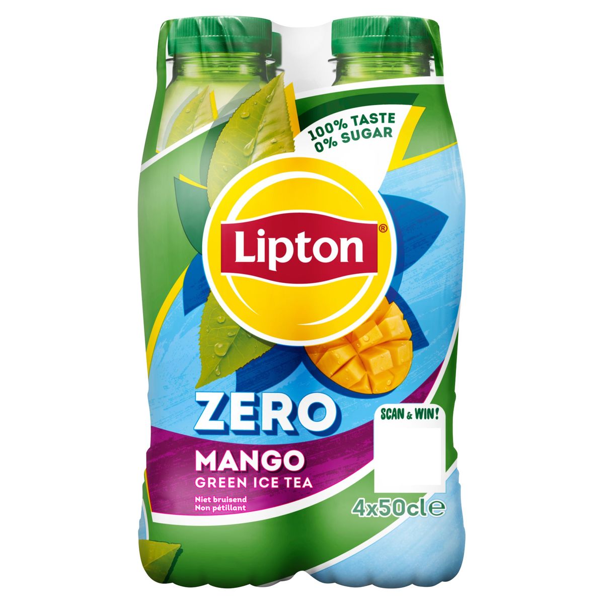 Lipton Ice Tea groene ijsthee Green Zero Mango 4 x 50 cl Carrefour Site