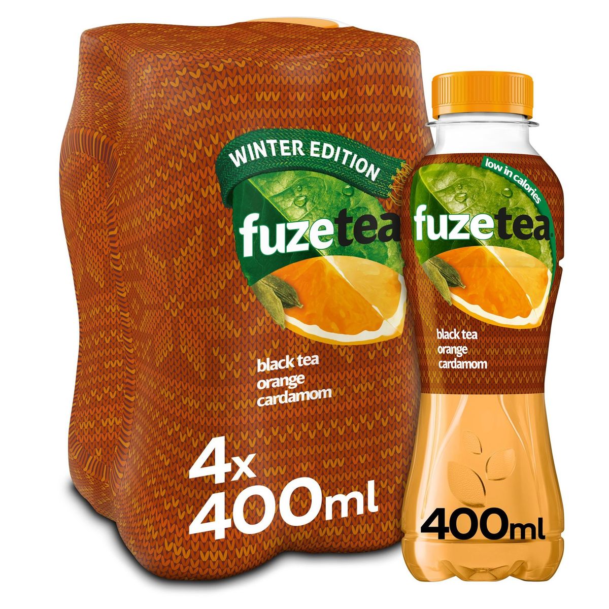Fuze Tea Black Tea Orange Cardamom Iced Tea 4 x 400 ml Carrefour Site