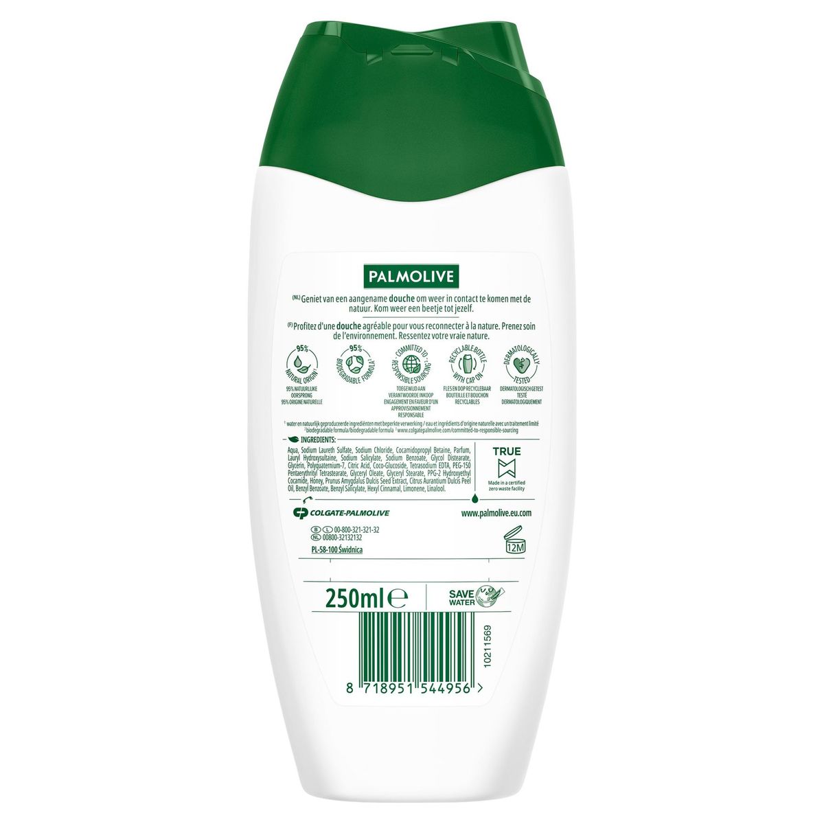 Palmolive Naturals Crème de douche Miel & Lait 250 ml