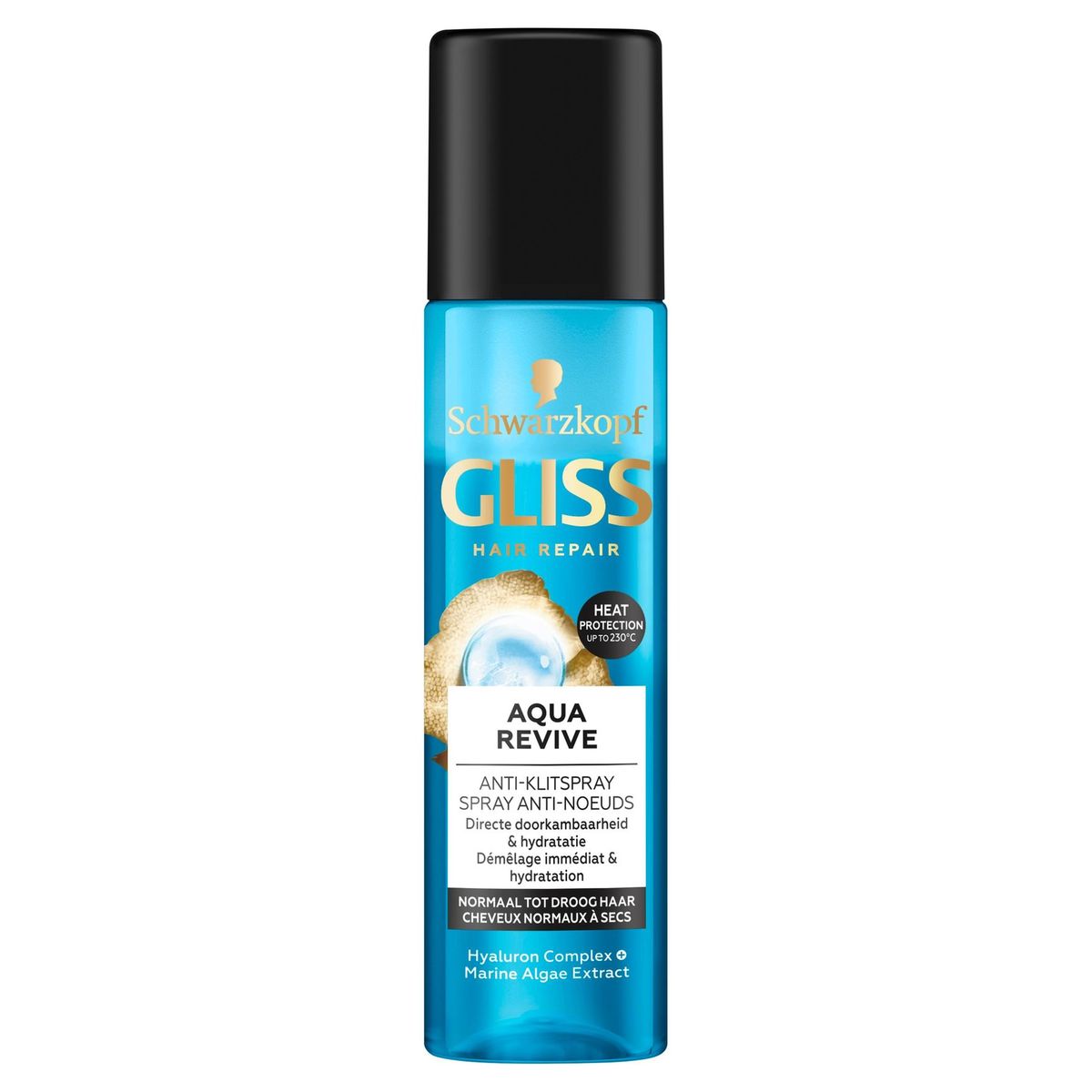 Schwarzkopf Gliss Hair Repair Aqua Revive Spray Anti-Noeuds 200 ml