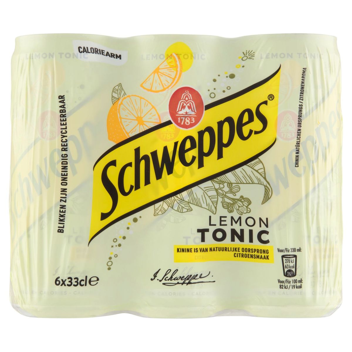 Schweppes Lemon Tonic 6 x 33 cl