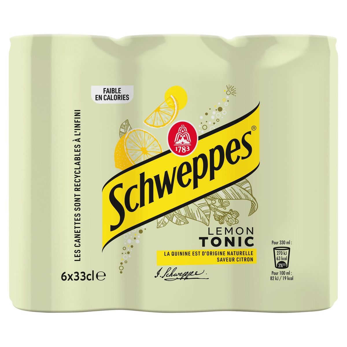 Schweppes Lemon Tonic 6 x 33 cl