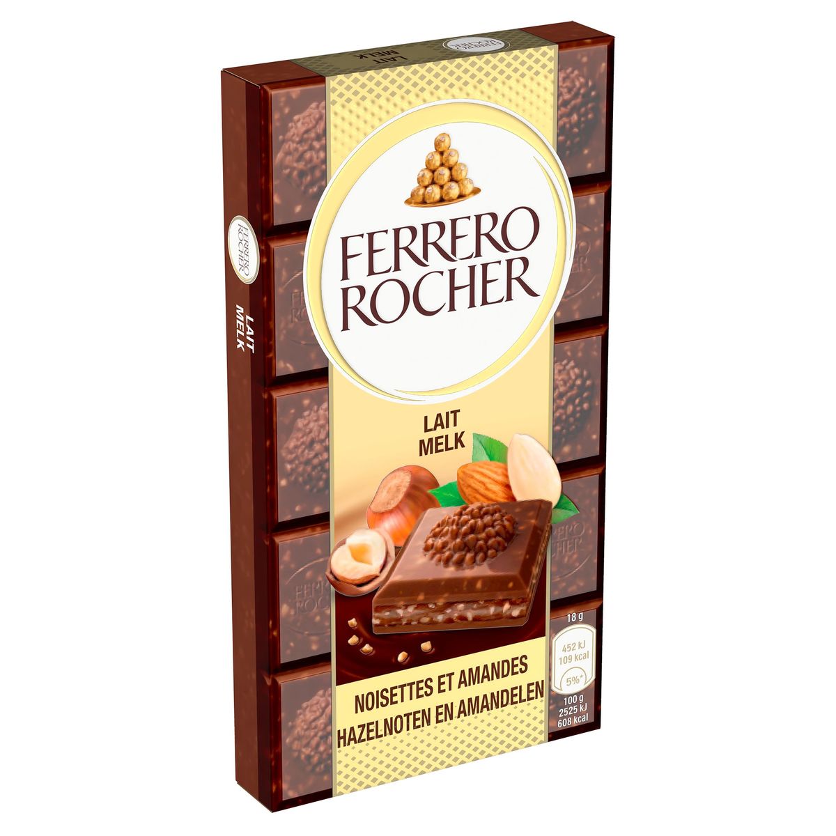 Bouchées Chocolat au lait noisettes FERRERO ROCHER : Boule 3 pièces - 38g à  Prix Carrefour