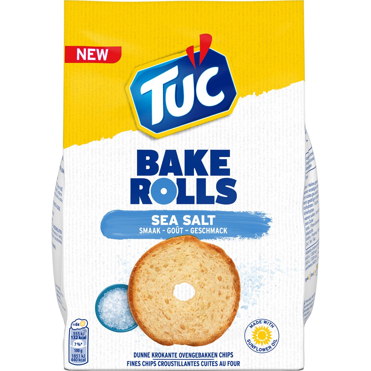 Tuc Bake Rolls Sea Salt Smaak 150 g