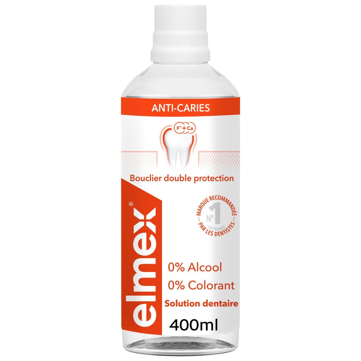 Elmex Anti-Caries Original Bain de bouche 0% Colorant 400 ml