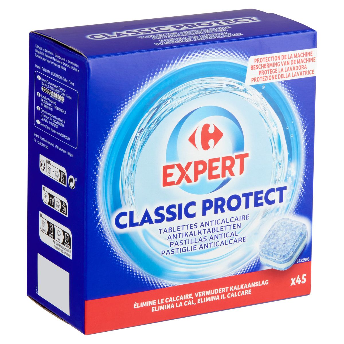 Carrefour Extra Classic Protect Tablettes Anticalcaire 45 x 12 g