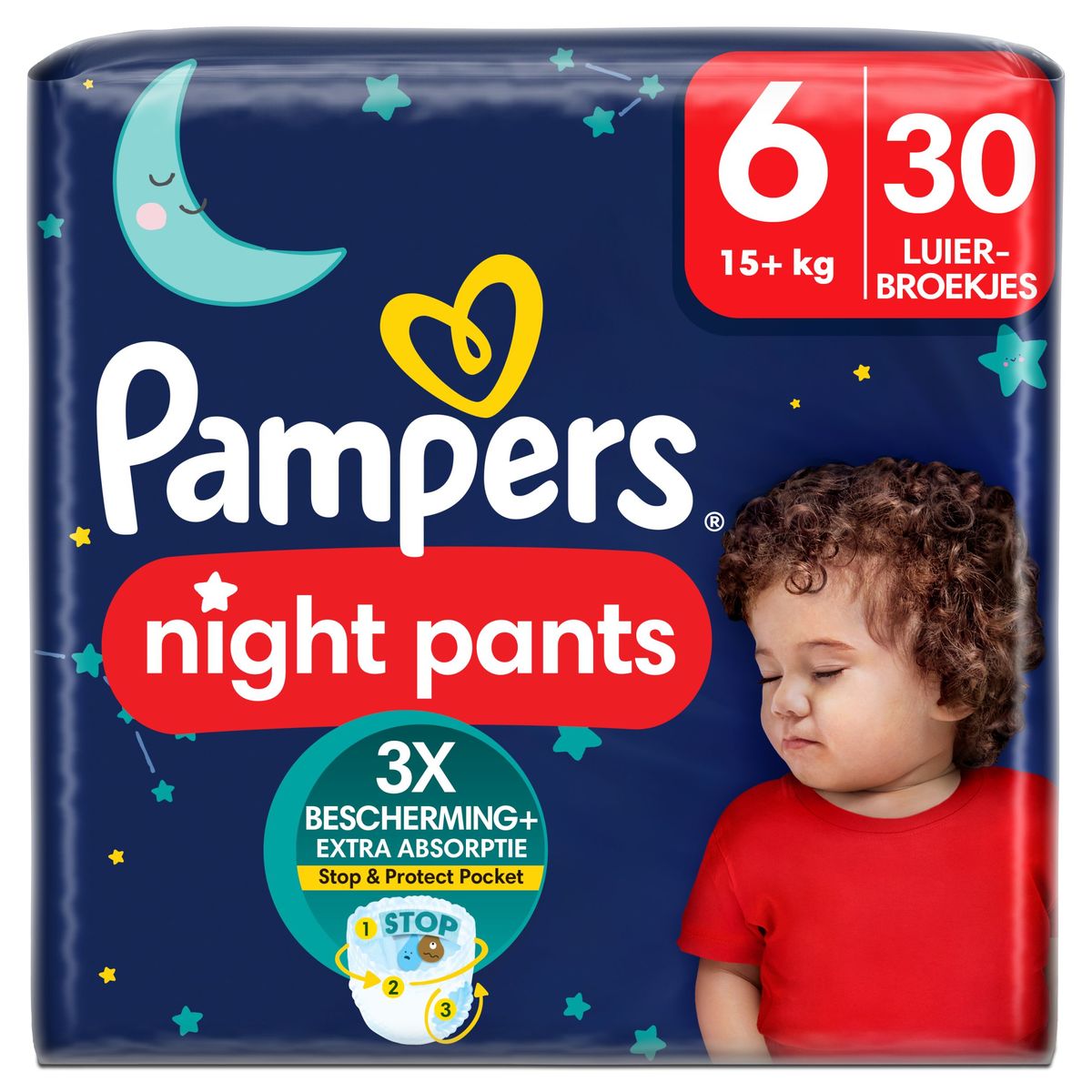 Pampers Night Pants Taille 6, 30 Couches-Culottes