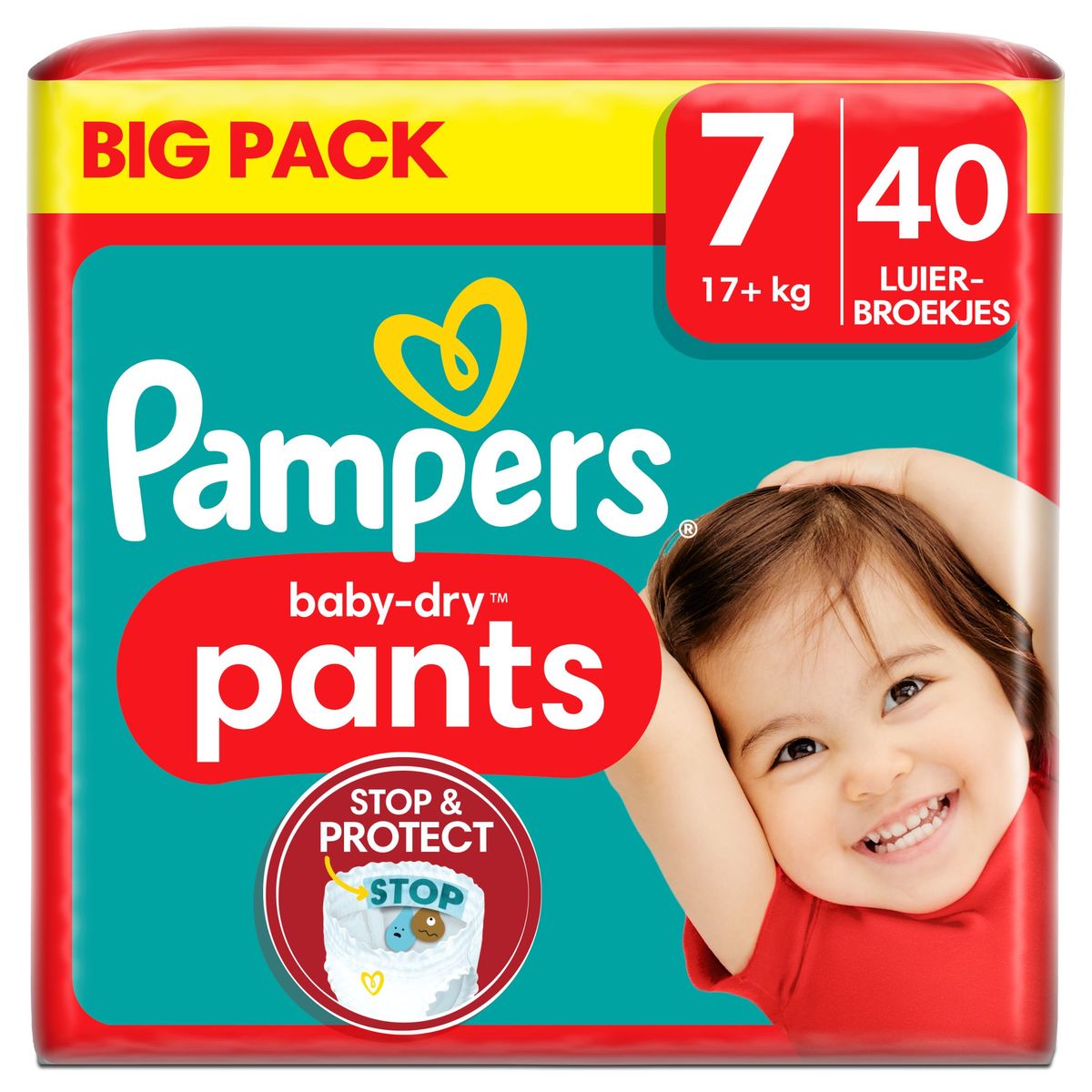 Couches-culottes PAMPERS Baby-Dry Night Pants - Taille 4 - 40