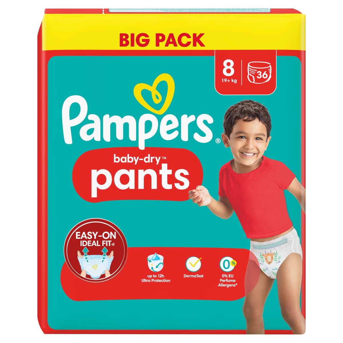 Pampers Baby-Dry Pants Taille 8, 36 Couches-Culottes
