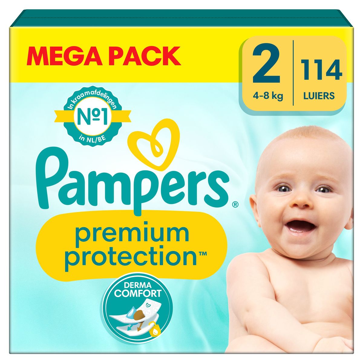 Pampers Premium Protection Taille 2, x114 Langes