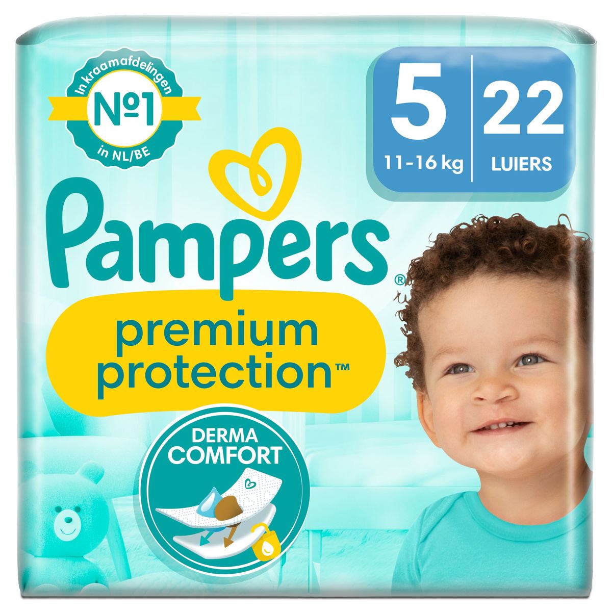 Pampers Premium Protection Taille 5, x22 Langes