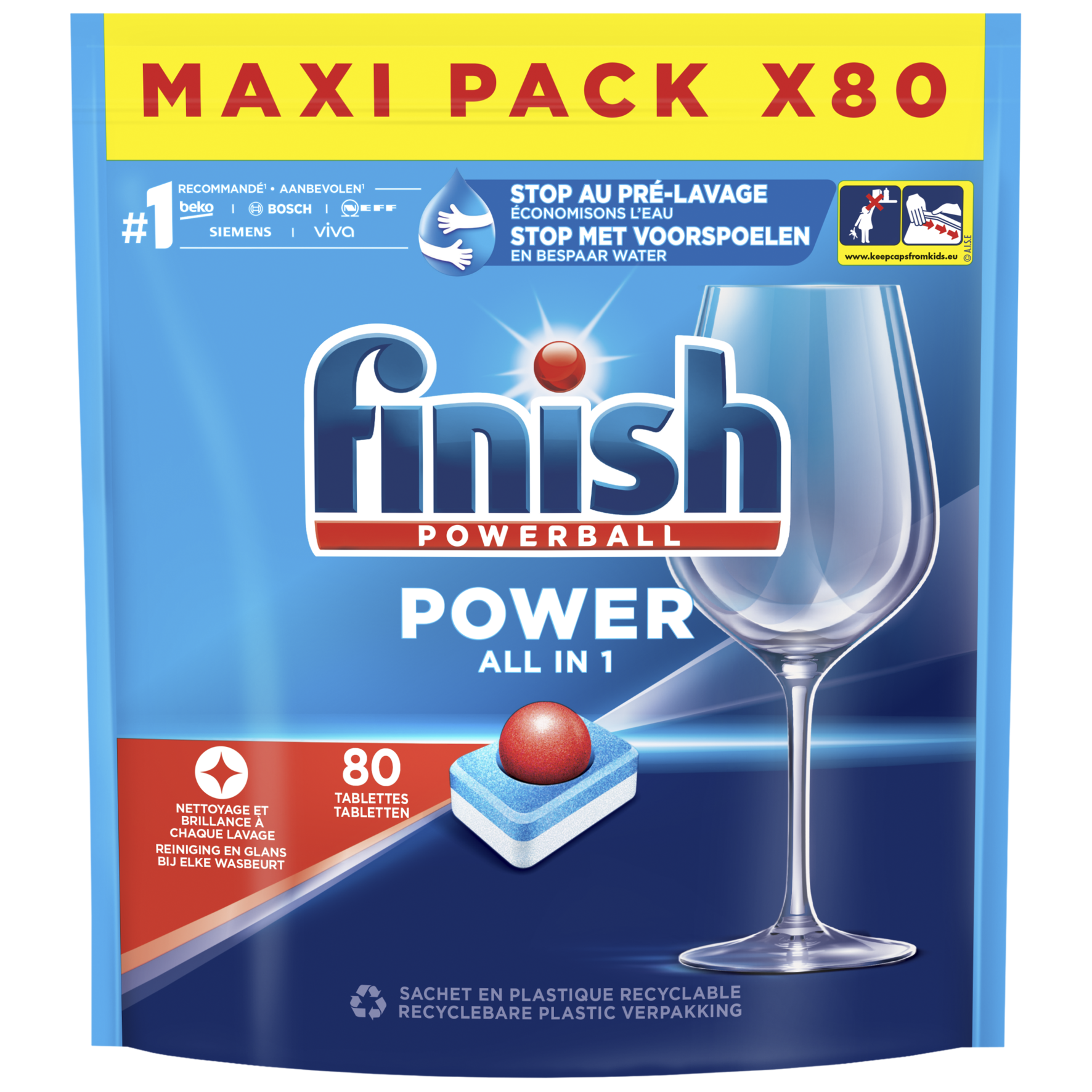 Finish All in One Power Regular 80 Tabs 1353 g