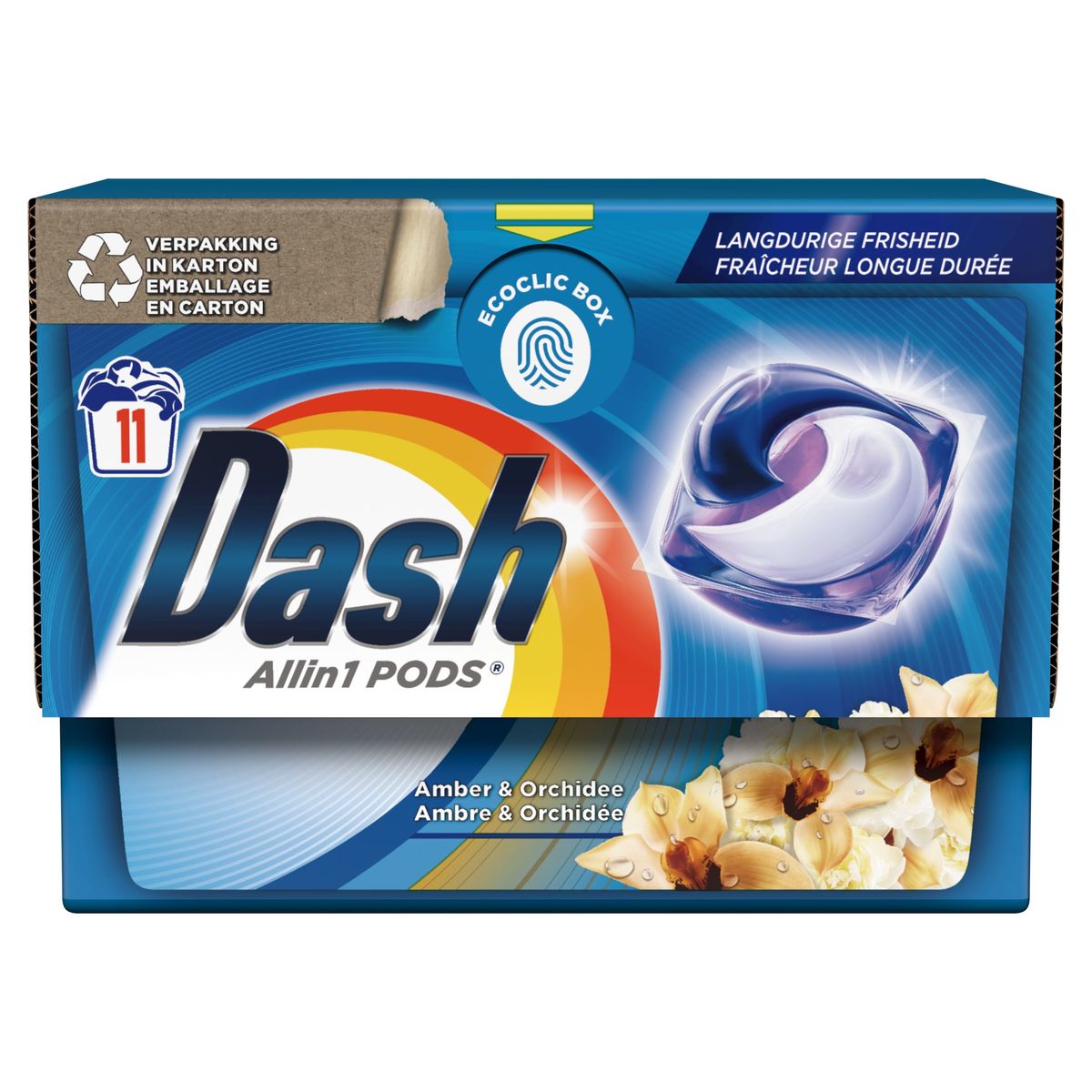 DASH Pods Lessive en capsules Allin1 - 41 lavages - Cdiscount Au quotidien