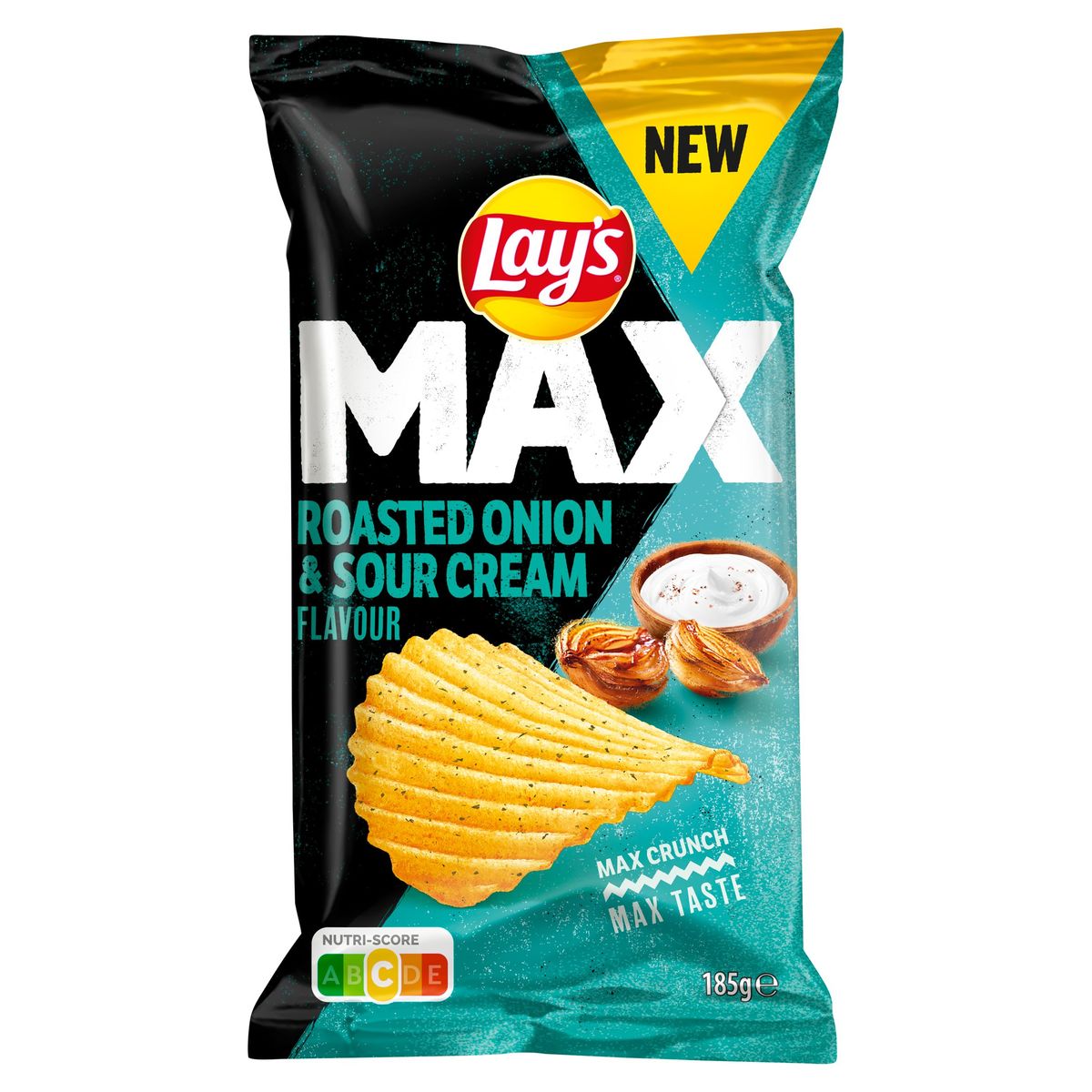 Lay's Max Chips Onion & Cream Cheese 185 gr