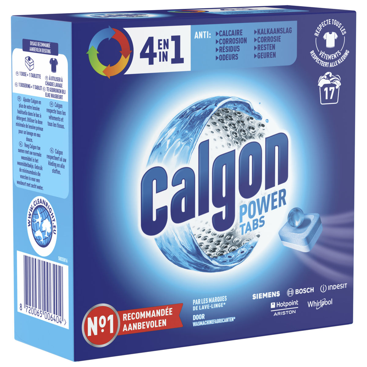 Calgon 4 In 1 Tablettes x17 221 g
