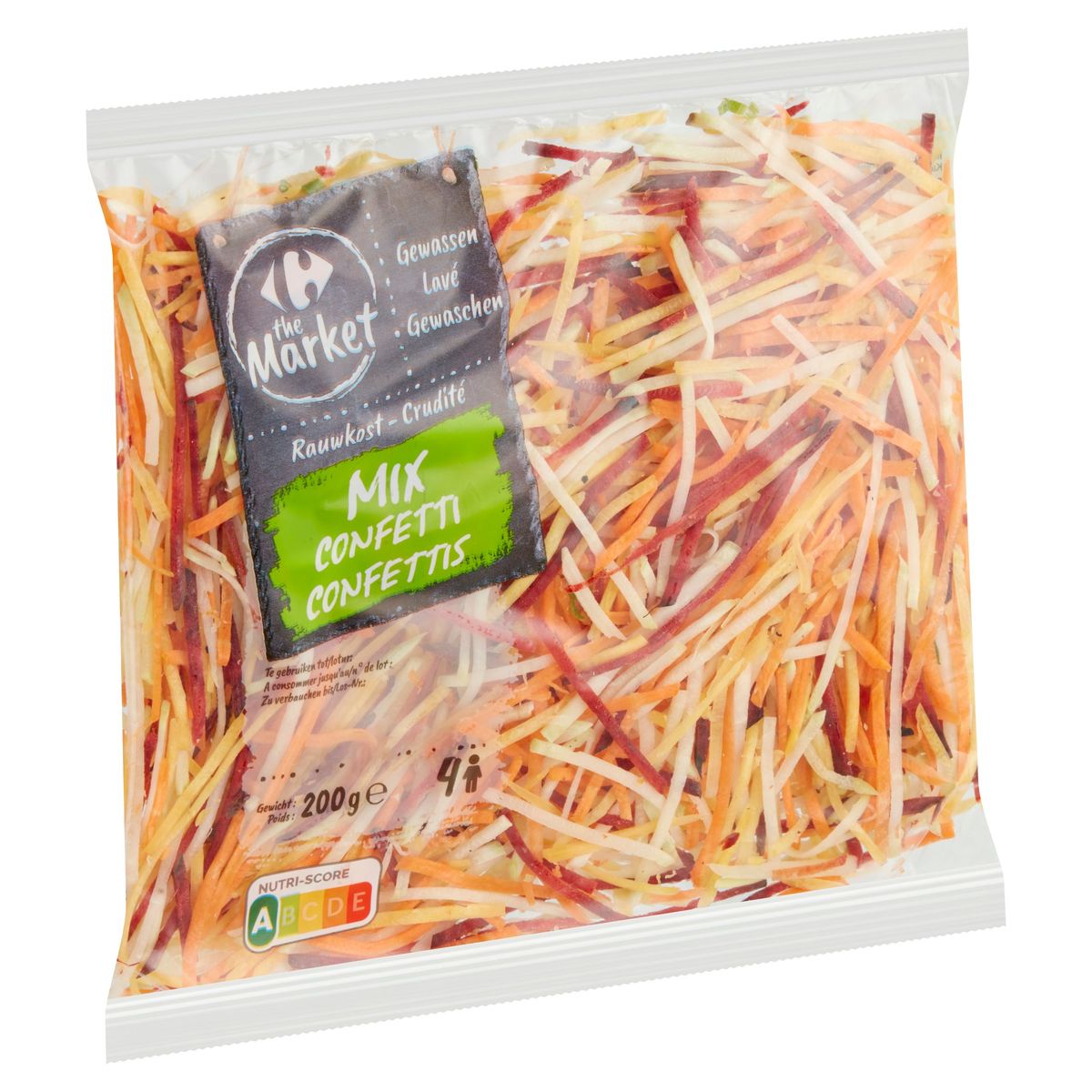 Carrefour The Market Lavé Crudité Mix Confettis 200 g